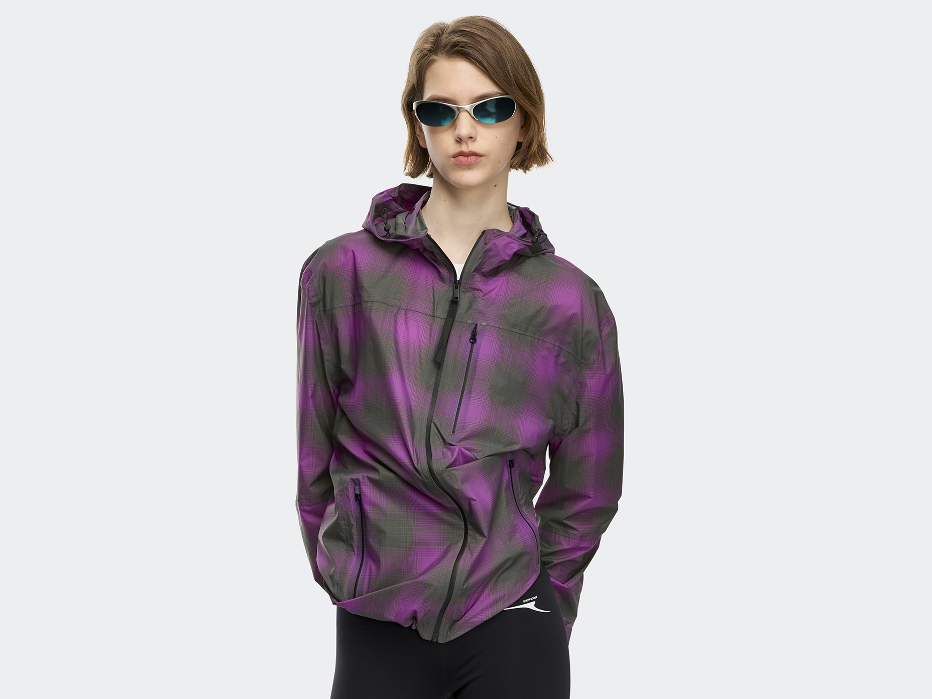 Zephyr Jacket - Print - Violet Plaid