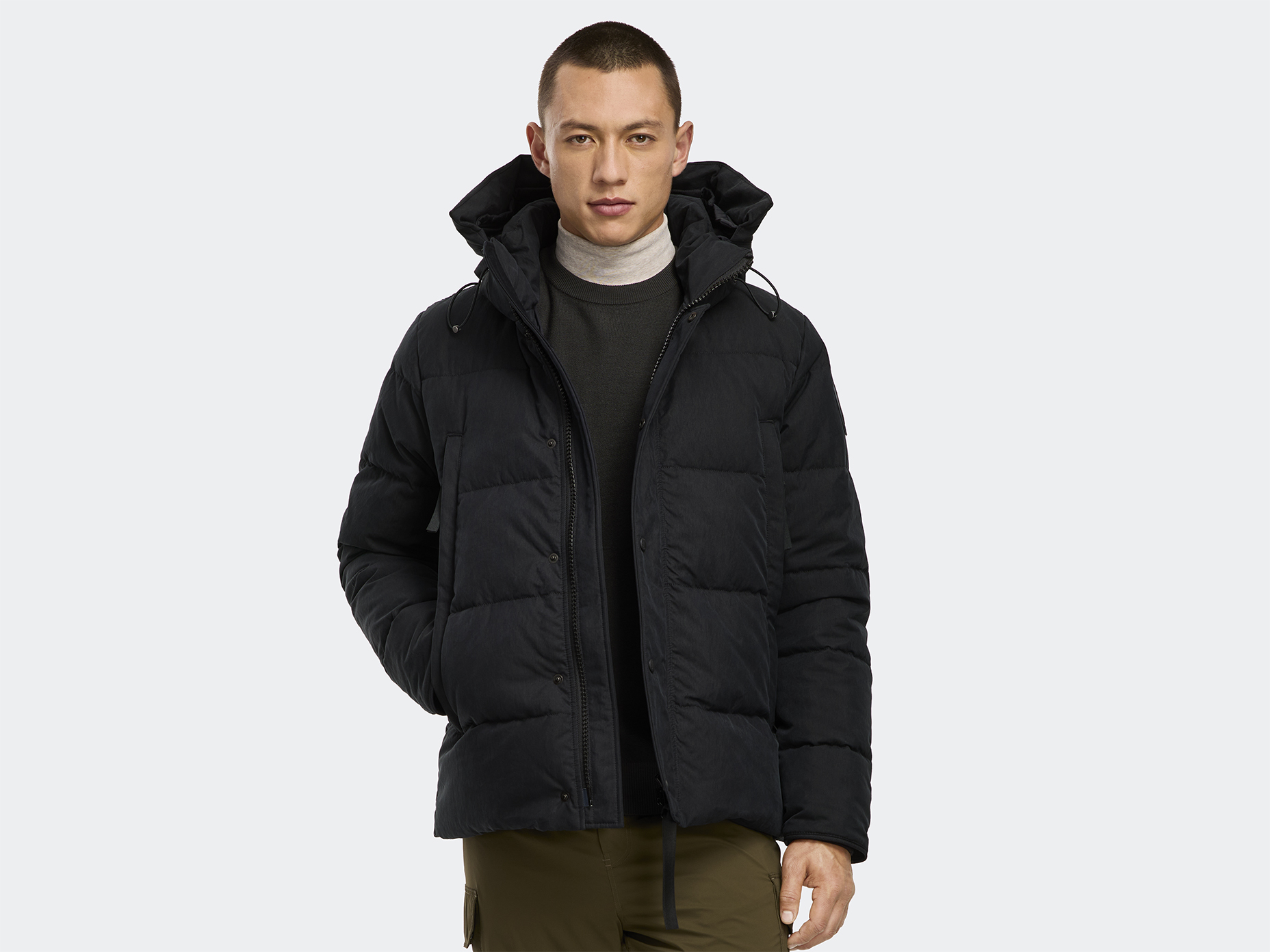 Wyndham Parka Crinkle Cotton - Black
