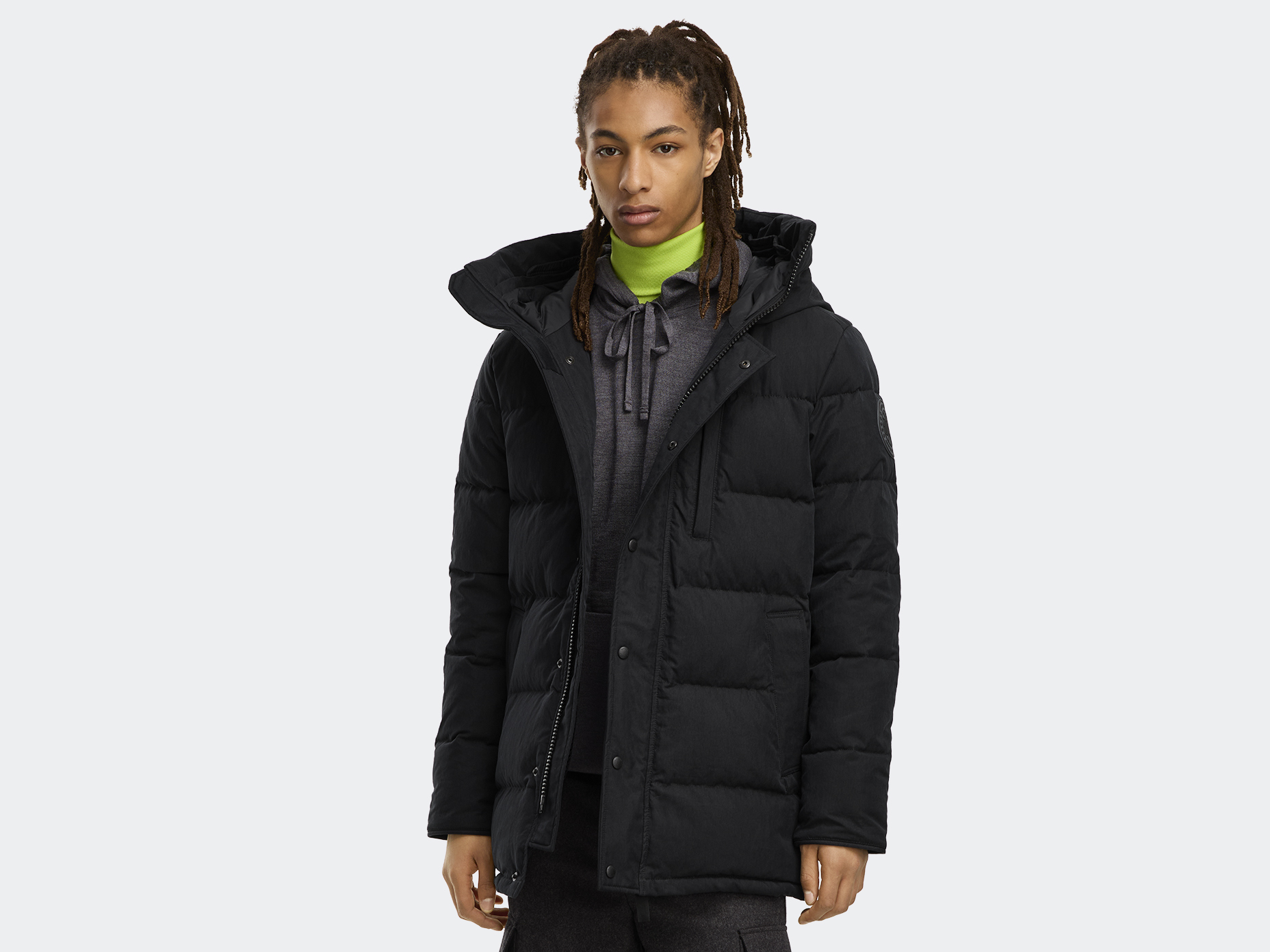 Carson Parka Crinkle Cotton - Black