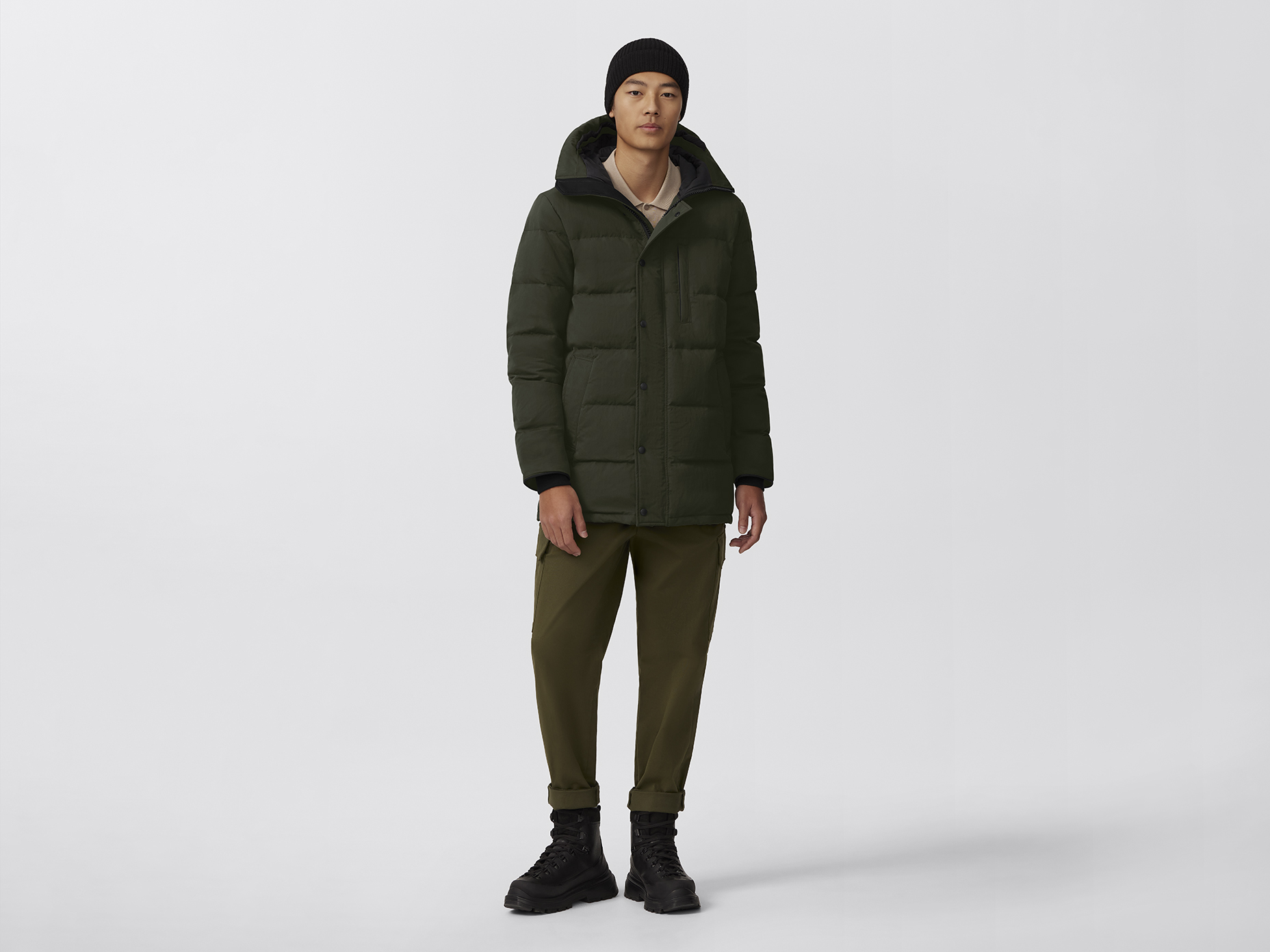 Carson Parka Crinkle Cotton - Volcano