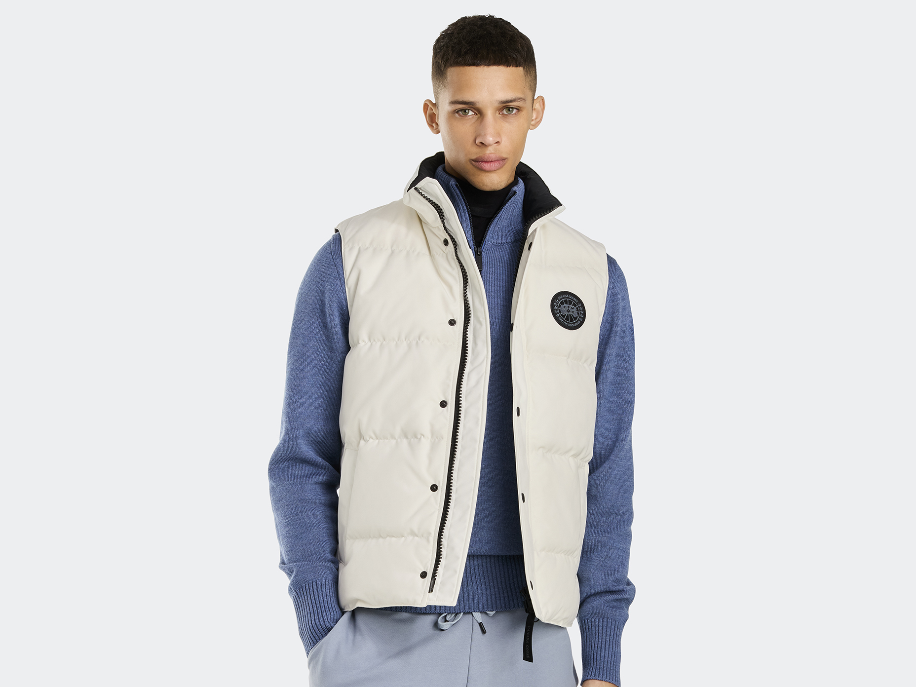 Garson Vest Black Label - North Star White