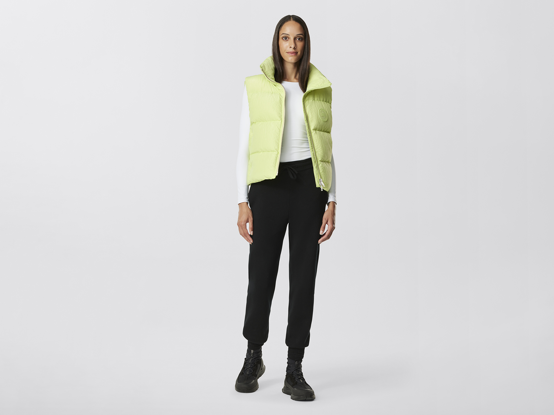 Cypress Puffer Vest City Lights - Summer Lime
