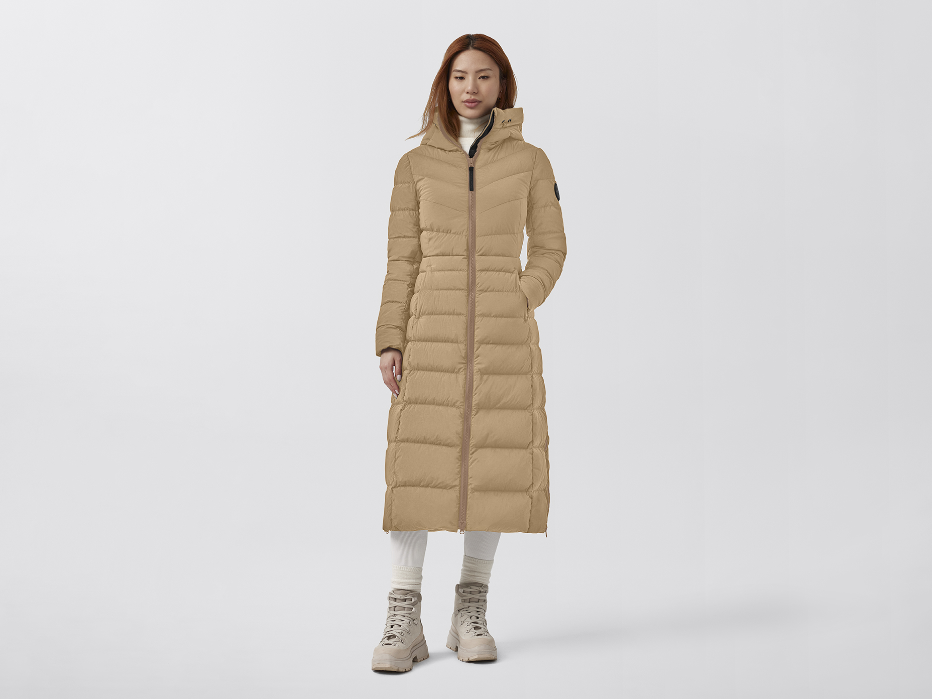 Clair Long Coat Black Label - Desert Sand