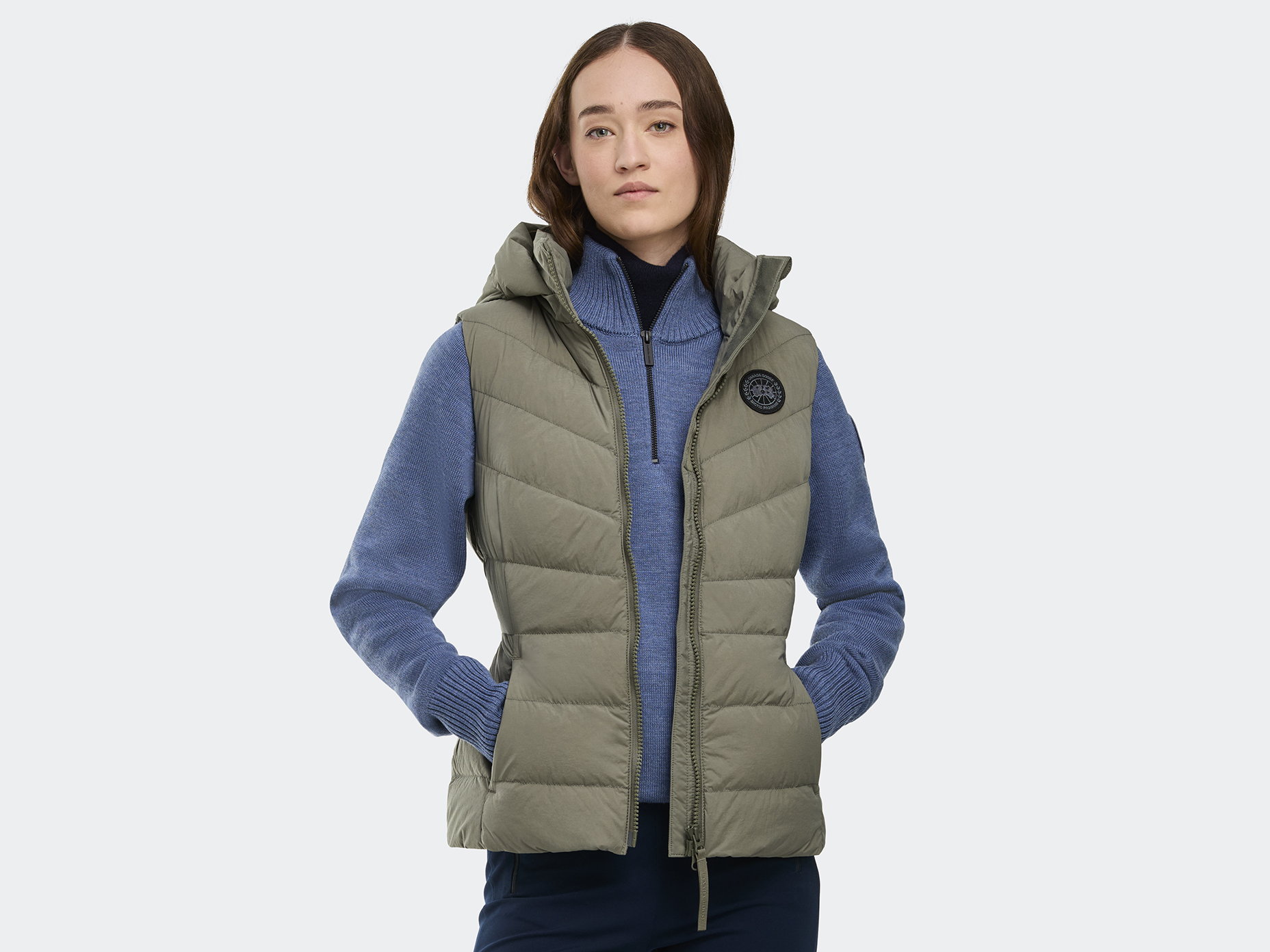 Clair Vest Black Label - Smokey Sage