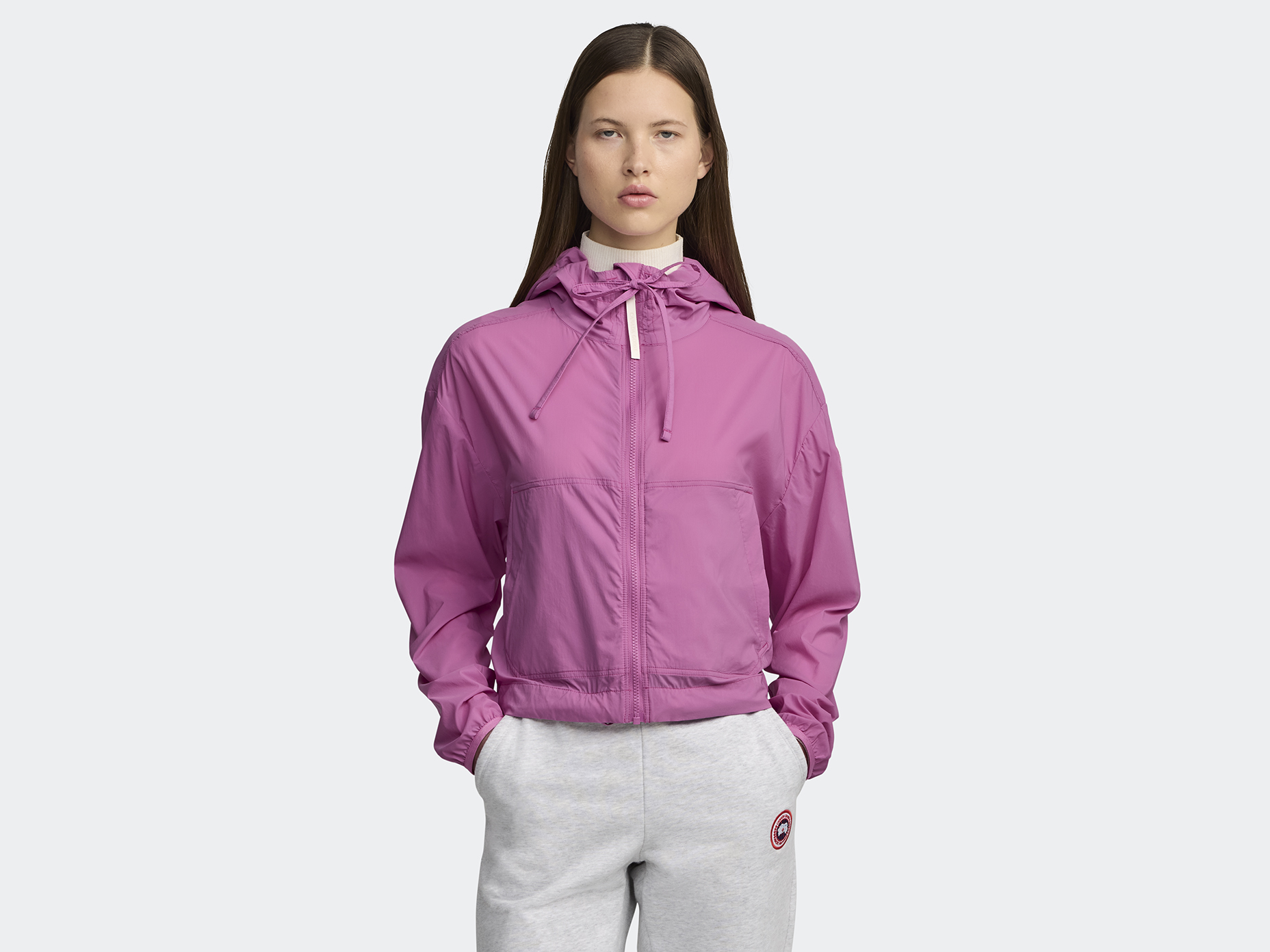 Kaslo Cropped Jacket White Label - Twilight Magenta