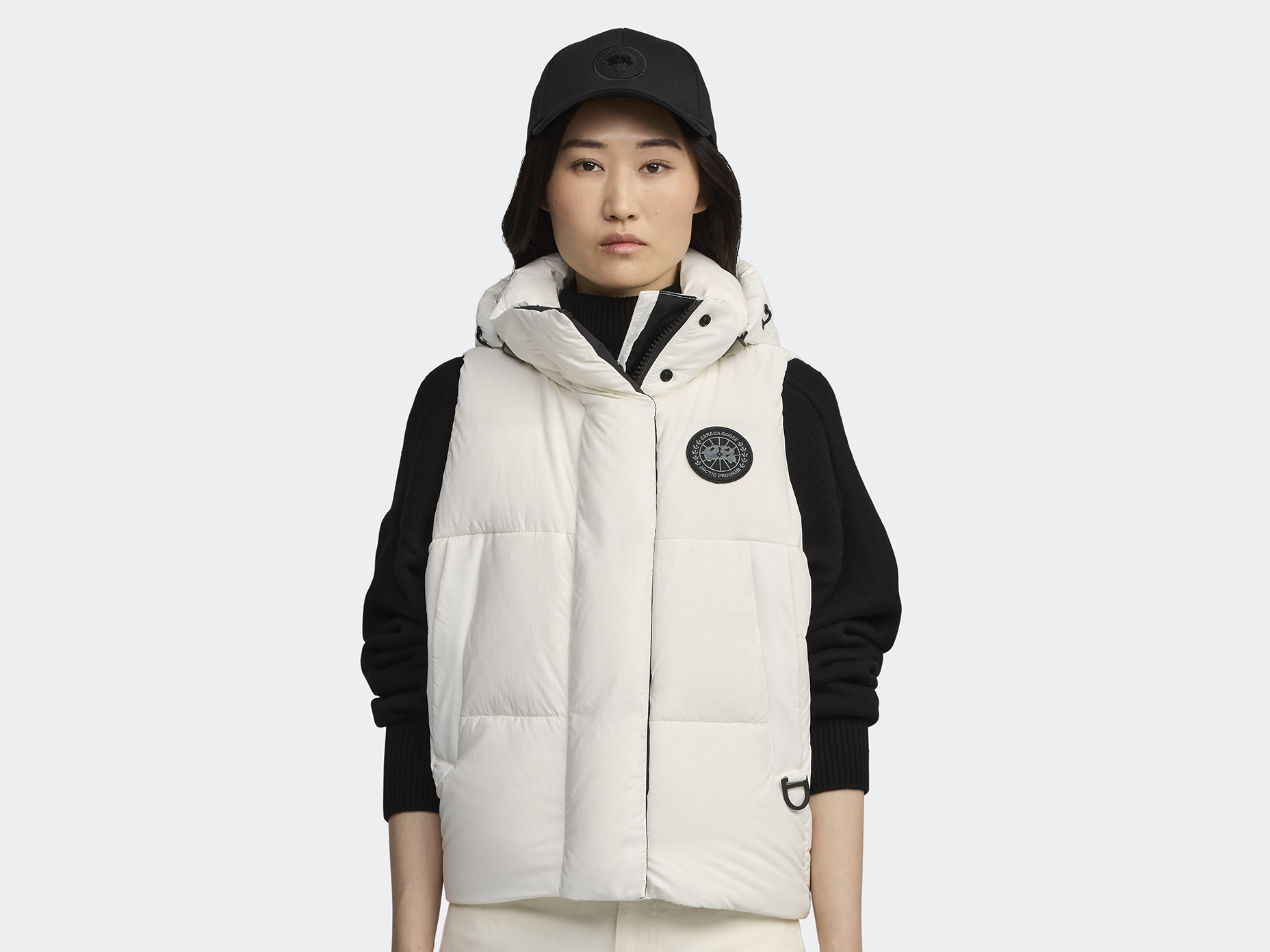 Junction Puffer Vest Black Label - North Star White
