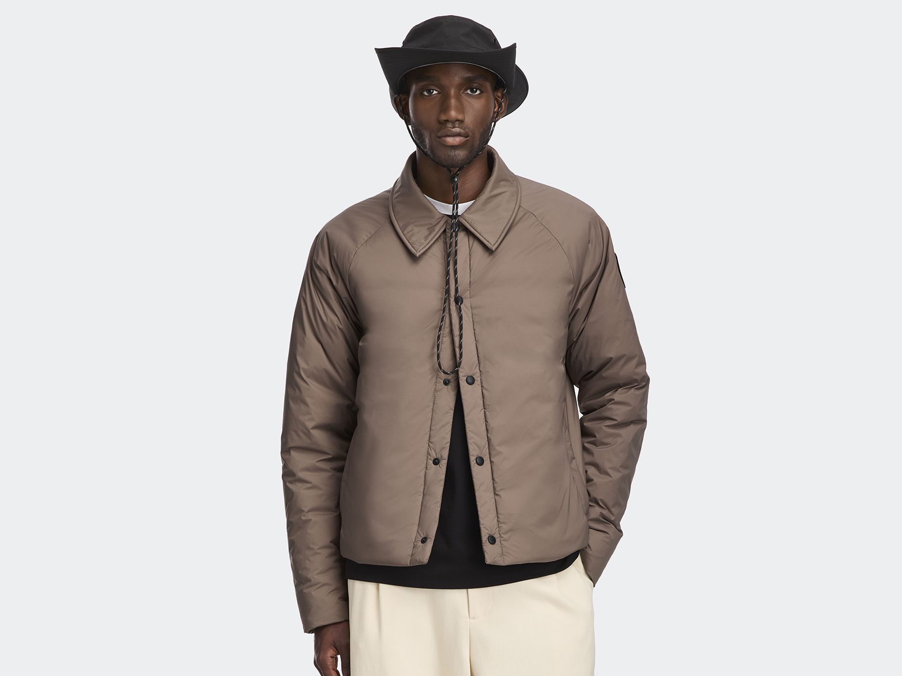 Lodge Coach Jacket Black Label - Taupe Grey
