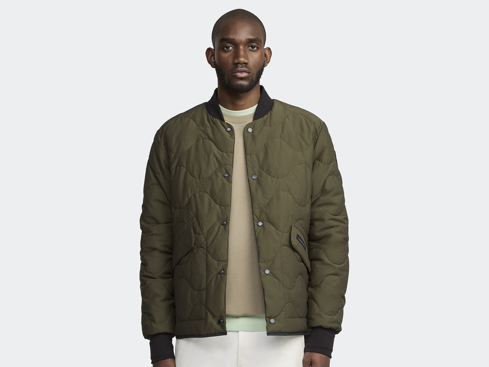 Boswell Reversible Liner Jacket Black Label - Military Green/Black