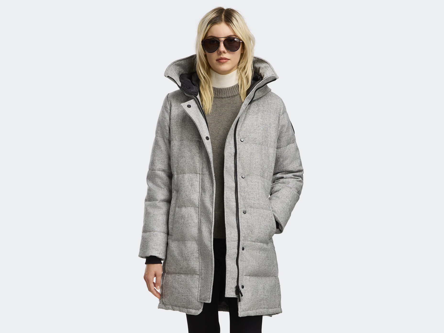 Shelburne Parka AlluraLuxe Wool - Baltic Grey Melange