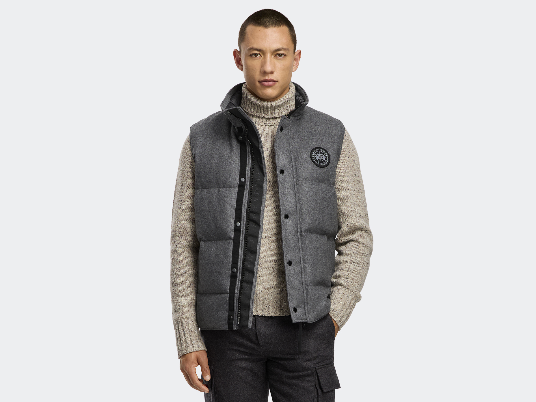 Garson Vest Wool - Slate Grey Melange
