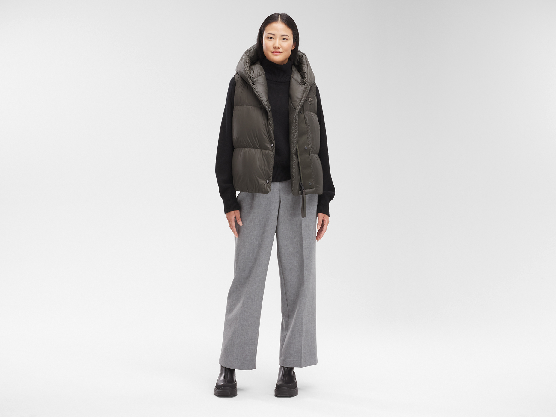 Rhoda Hooded Vest - Volcano