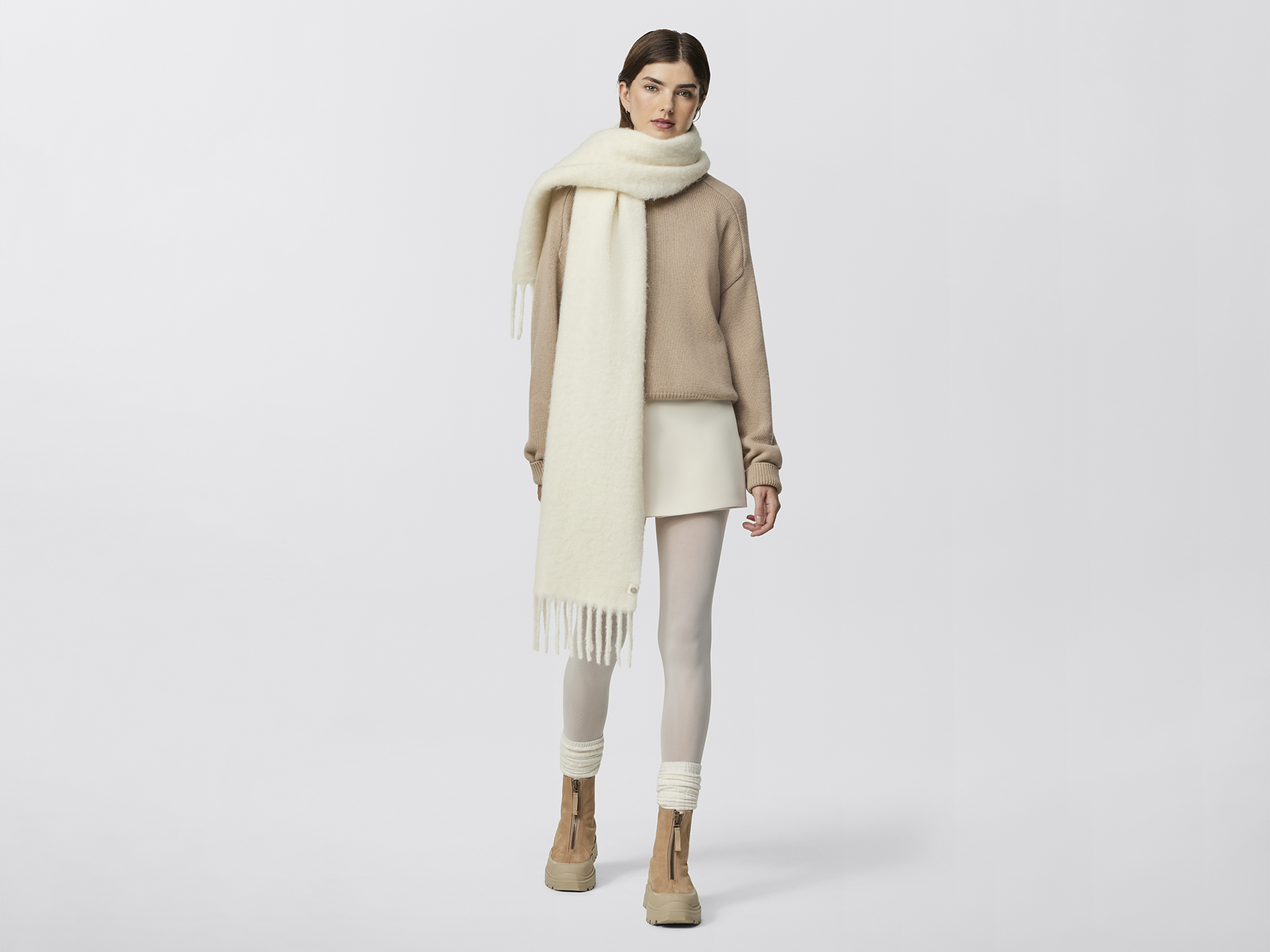 Alpaca Scarf - Linen