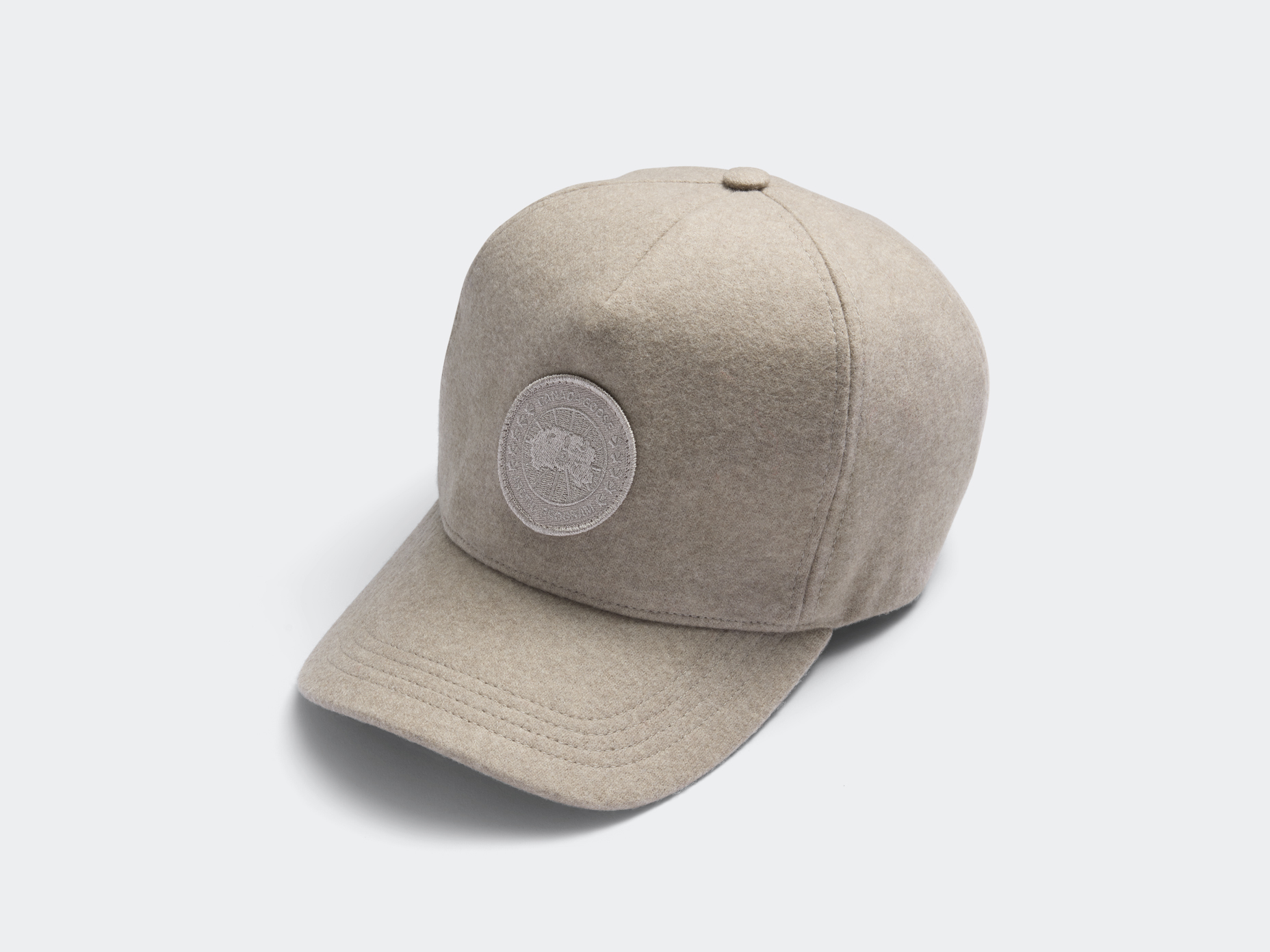 Wool Arctic Adjustable Cap - Cement Melange