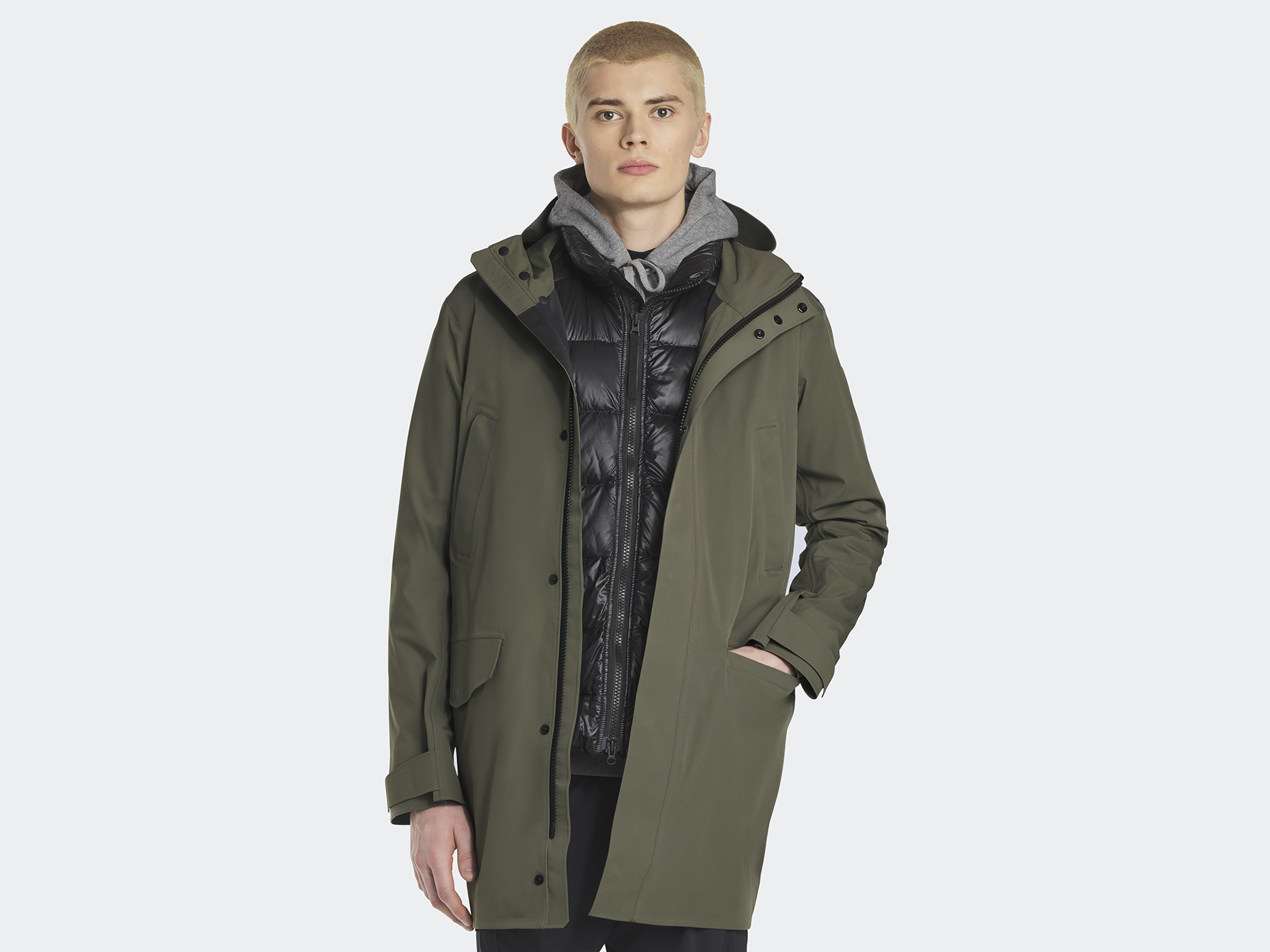 Barclay Rain Jacket Black Label - Smokey Sage