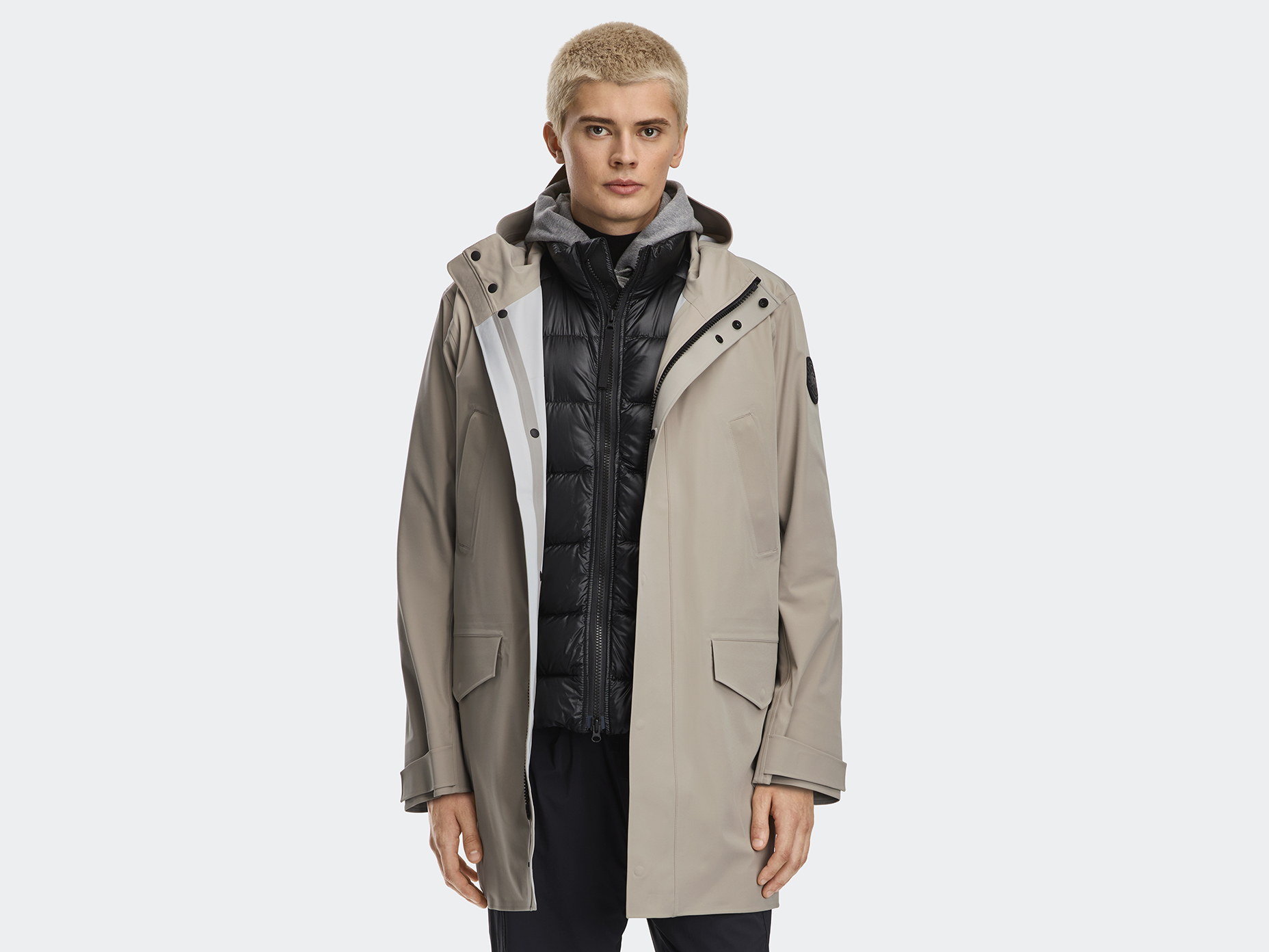 Barclay Rain Jacket Black Label - Limestone