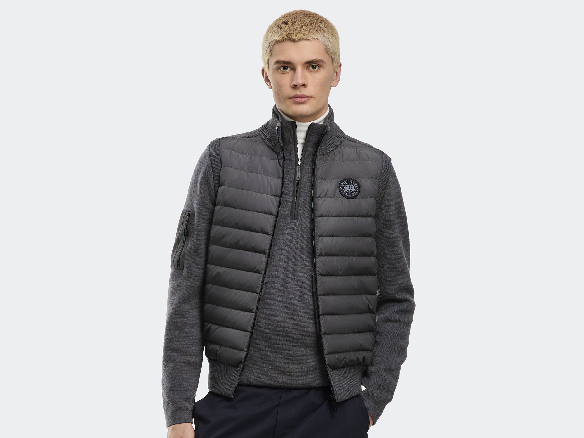 HyBridge® Knit Vest Black Label - Iron Grey