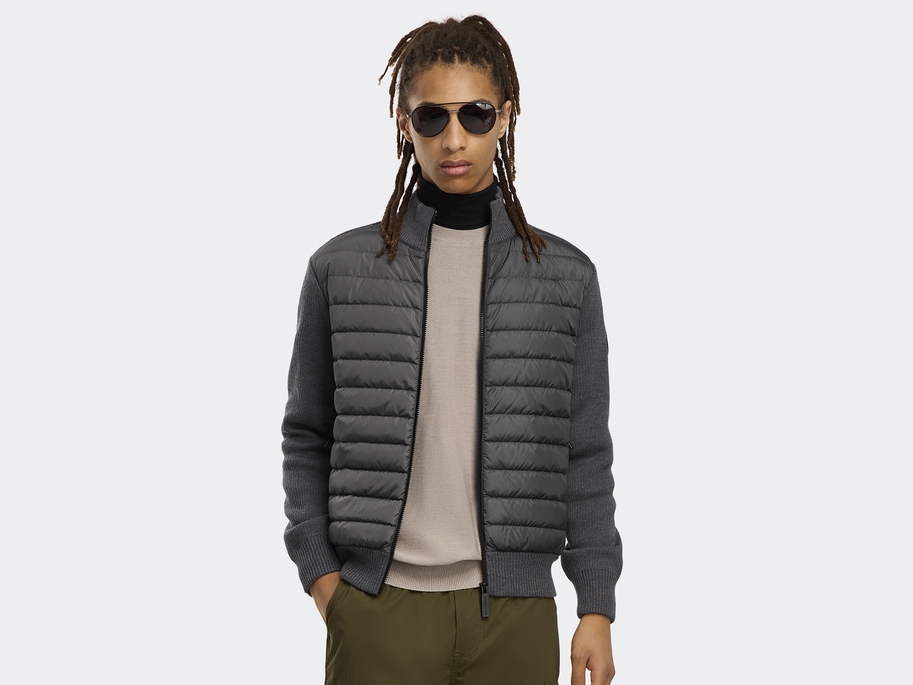 HyBridge® Knit Jacket Black Label - Iron Grey