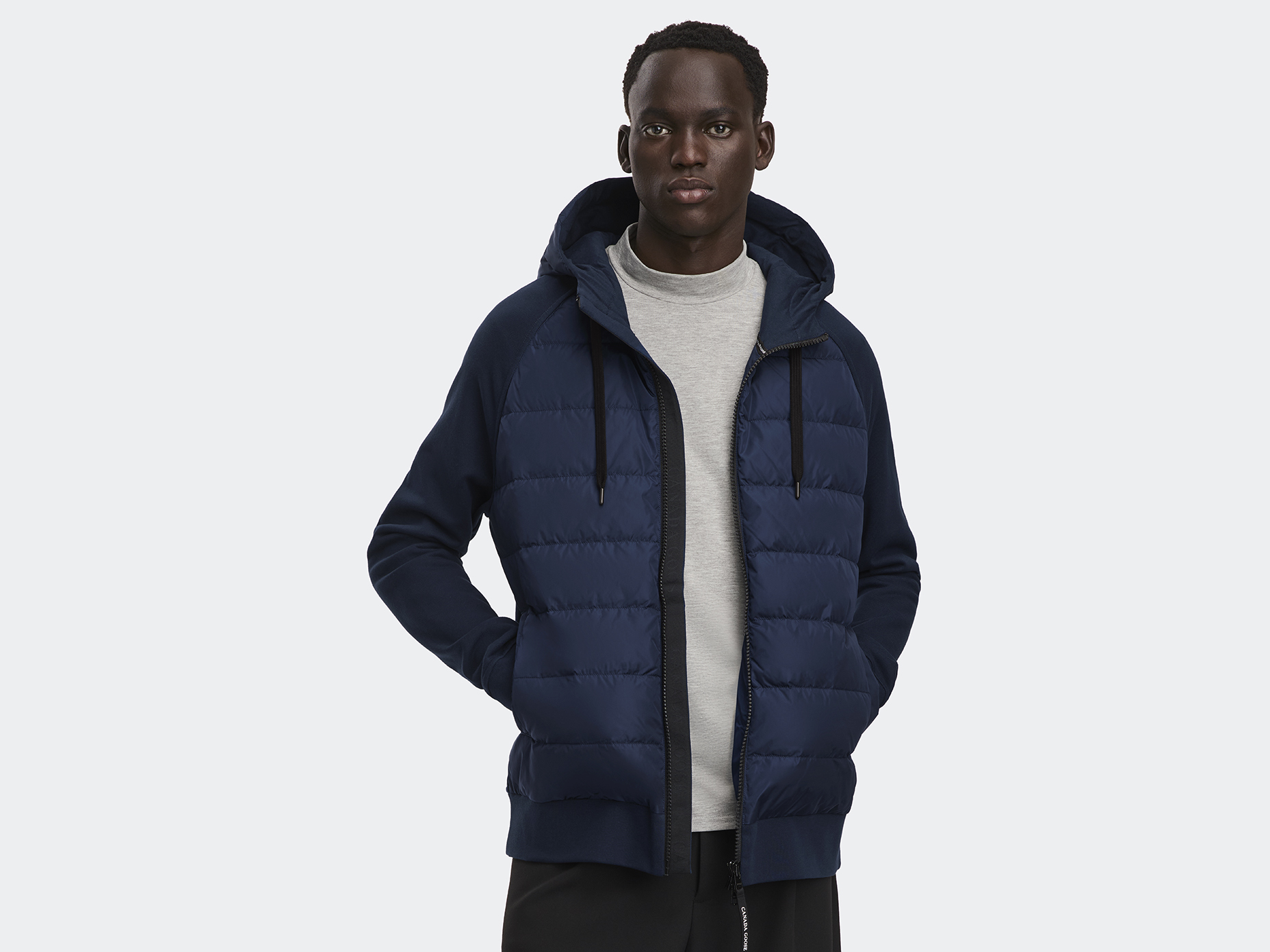 HyBridge® Huron Full Zip Hoodie - Atlantic Navy