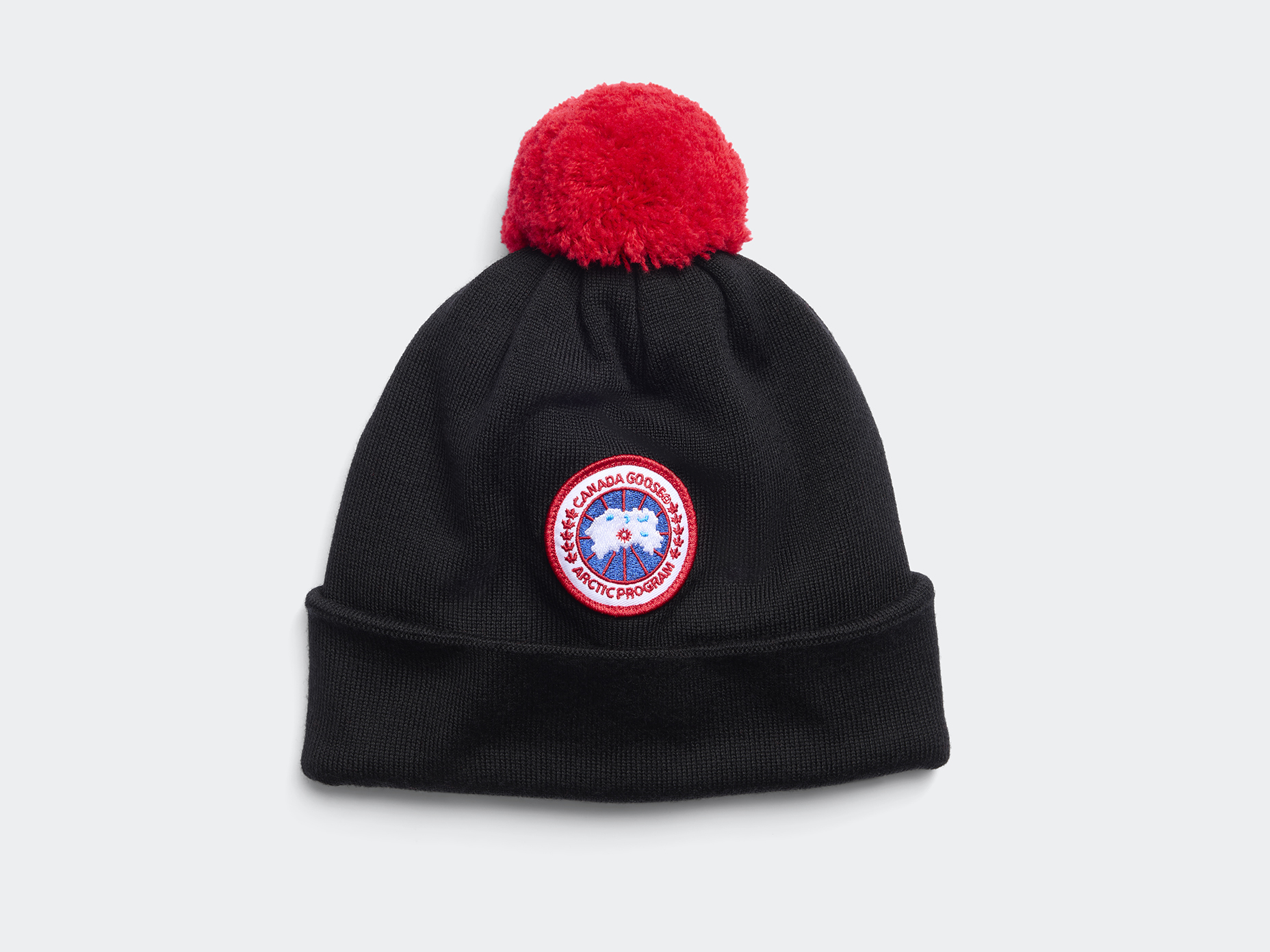 Kids Merino Pom Toque - Black