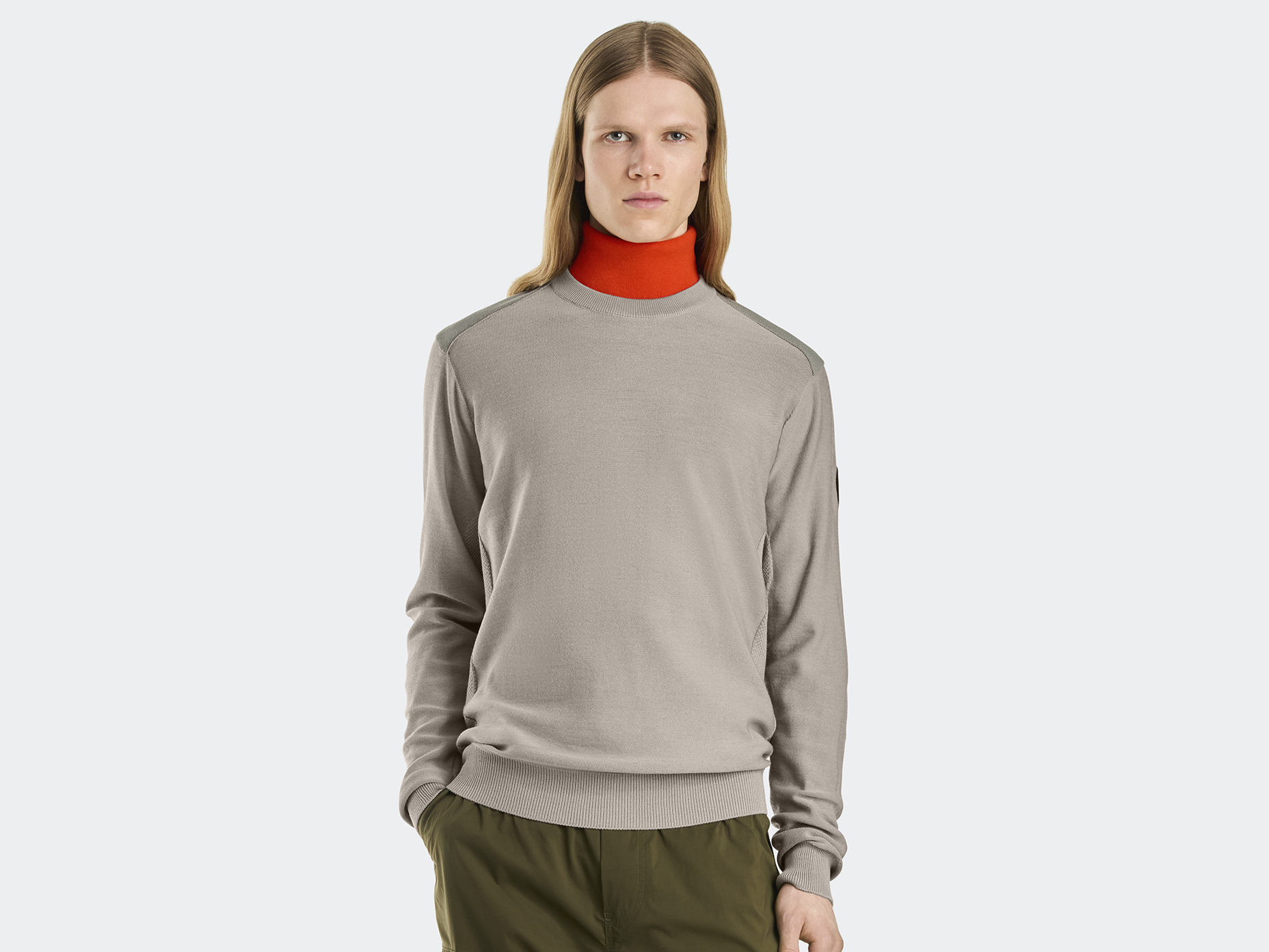 Dartmouth Crewneck Sweater Black Label - Limestone
