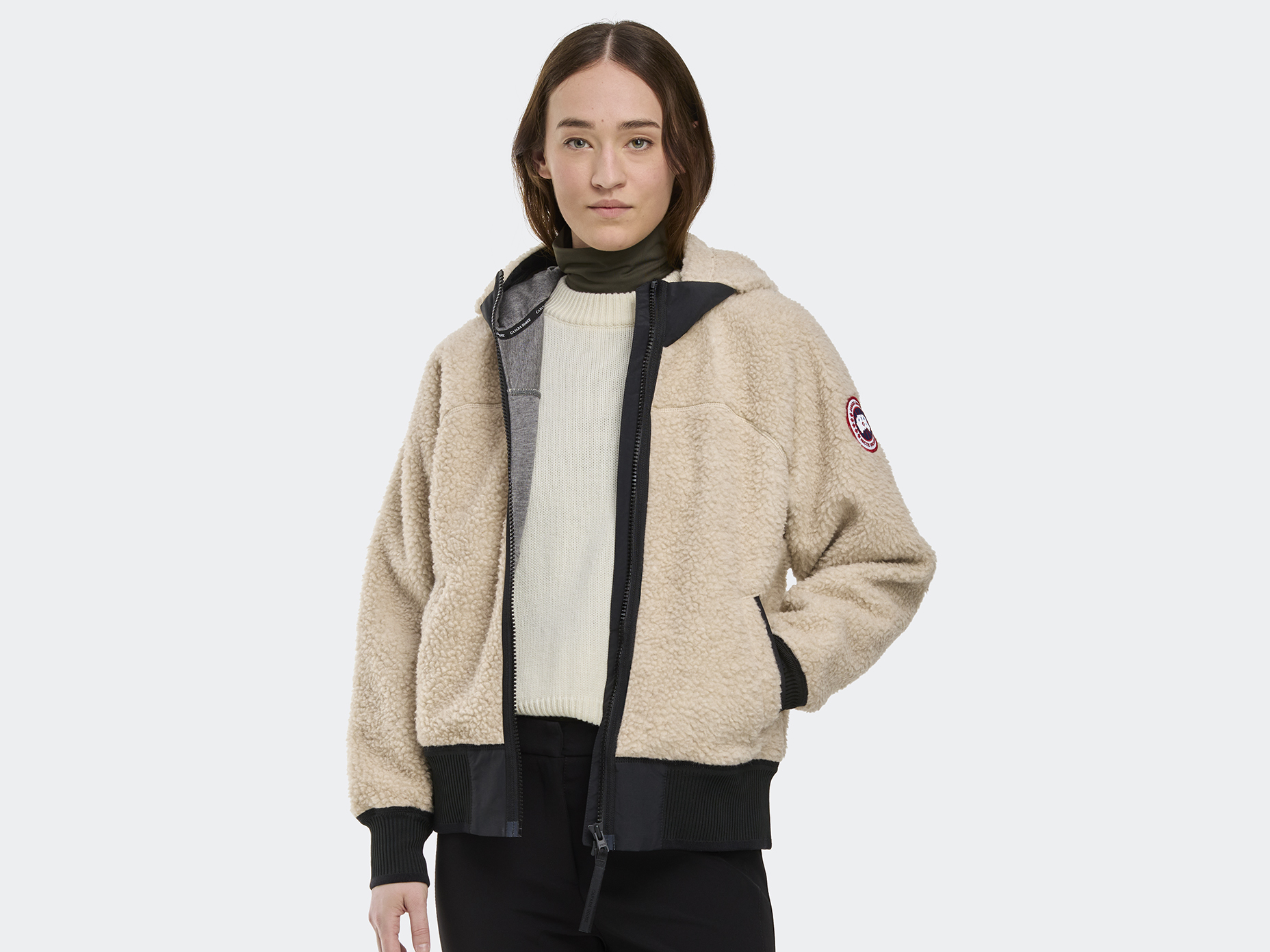 Simcoe Oversized Hoodie Kind High Pile Fleece - Light Tan
