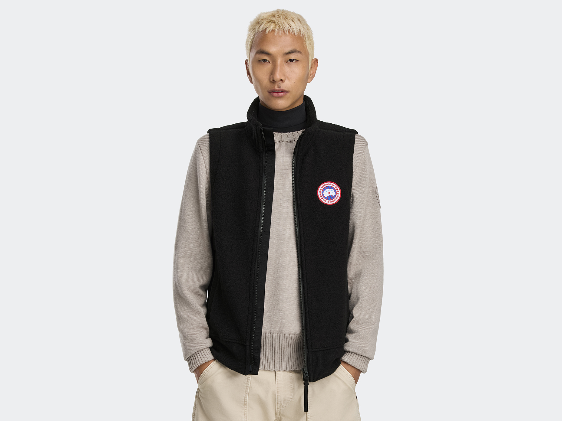 Mersey Vest Kind Fleece - Black