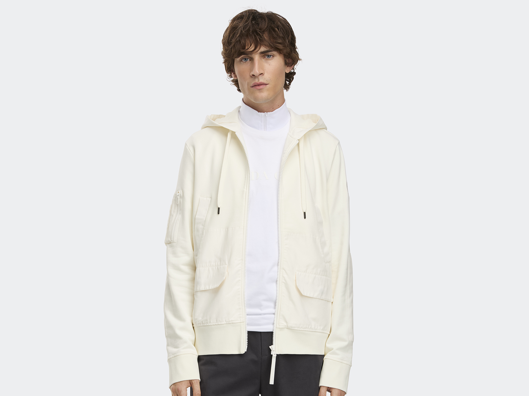 Ferris Full Zip Hoodie - North Star White
