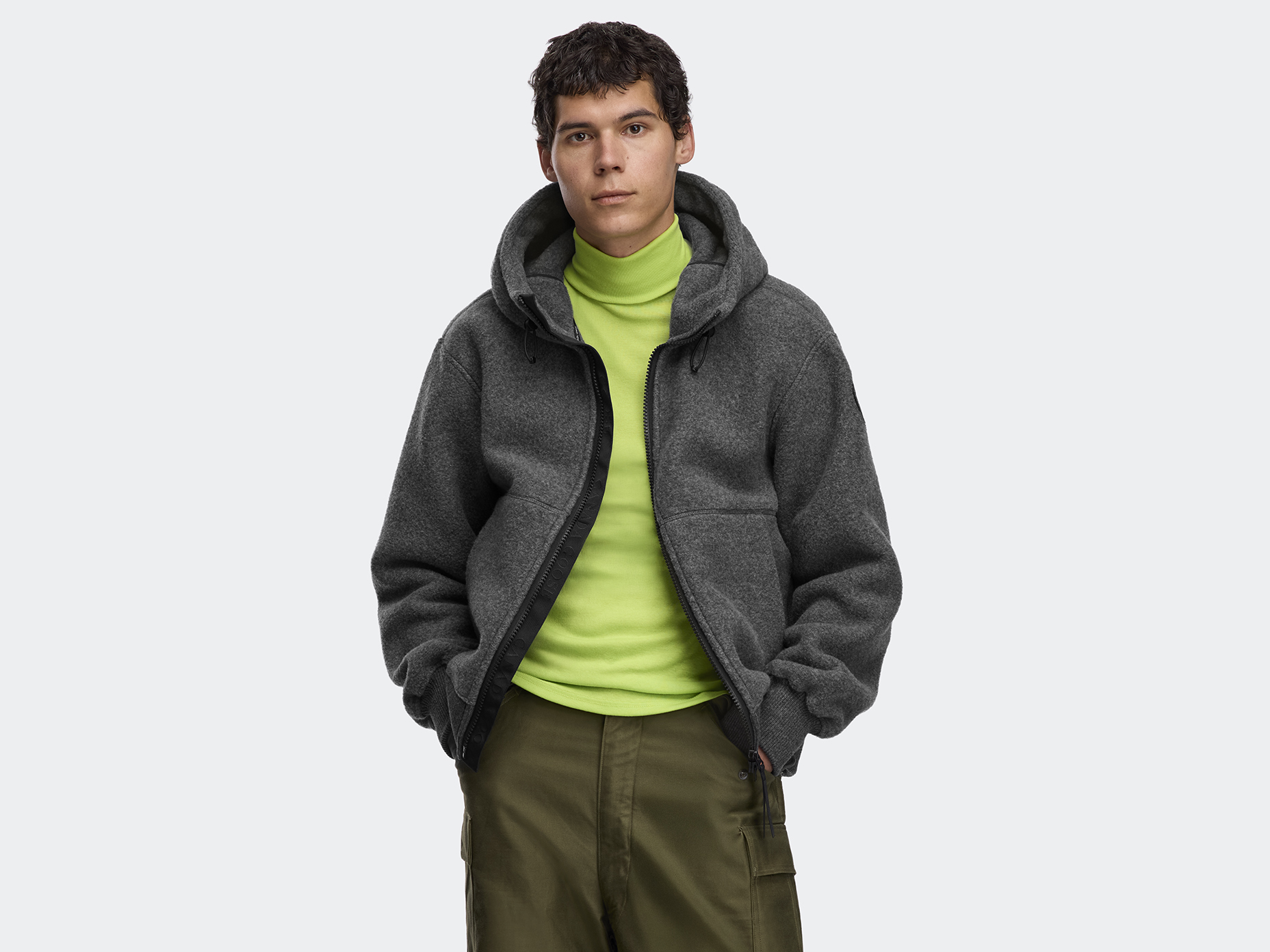 Chilliwack Fleece Bomber Black Label - Quarry Grey