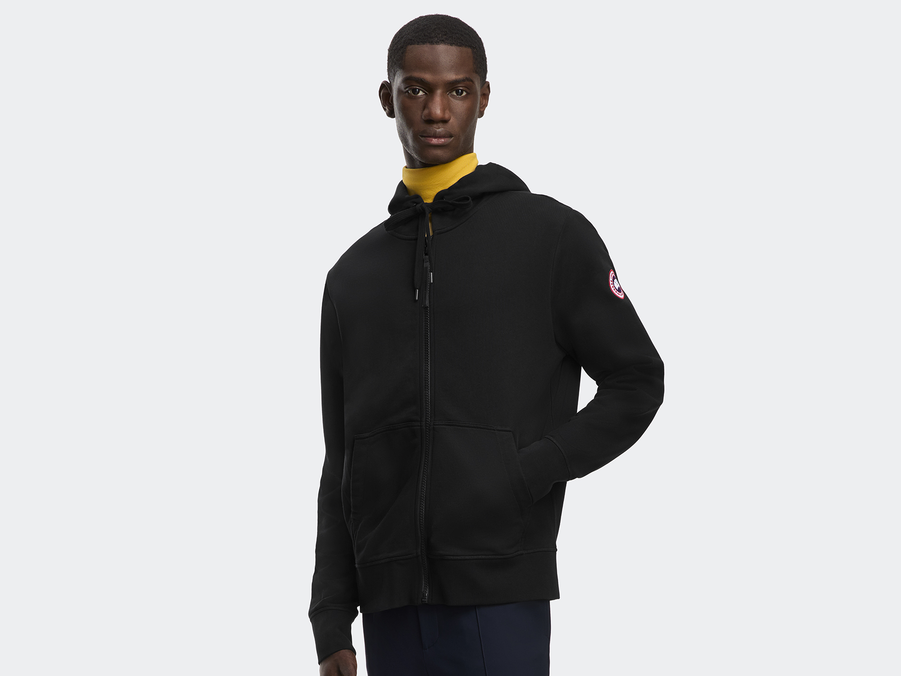 Huron Full Zip Hoodie - Black