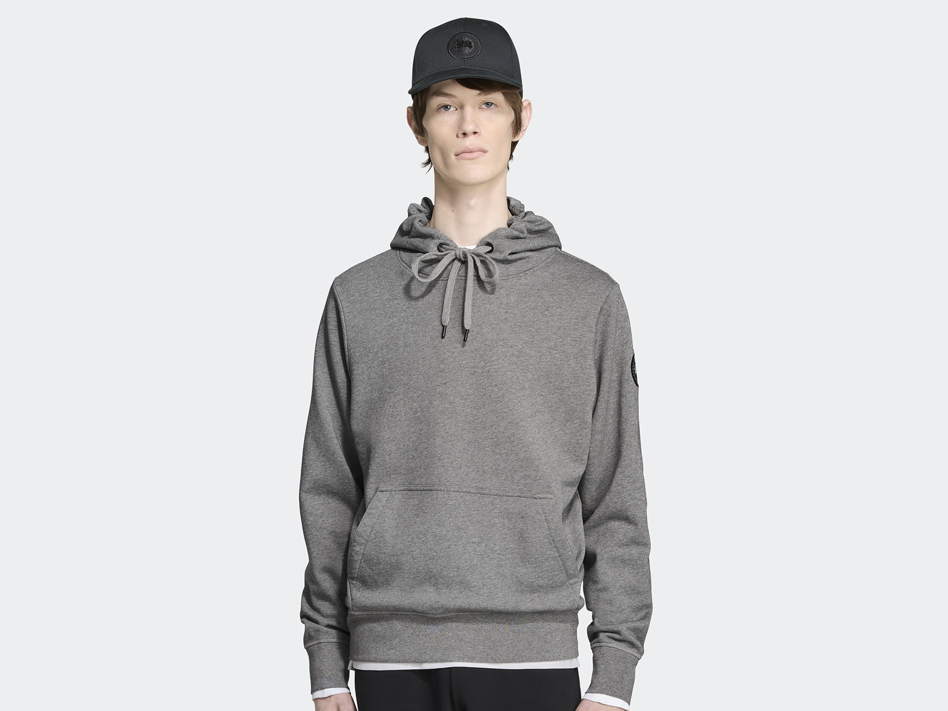 Huron Hoodie Black Label - Stone Heather