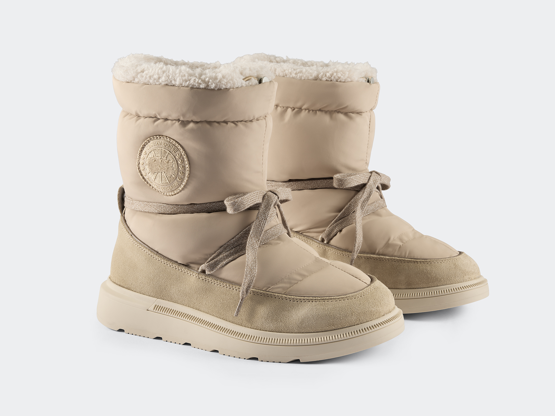 Demma Puffer Boot - Tan/Linen