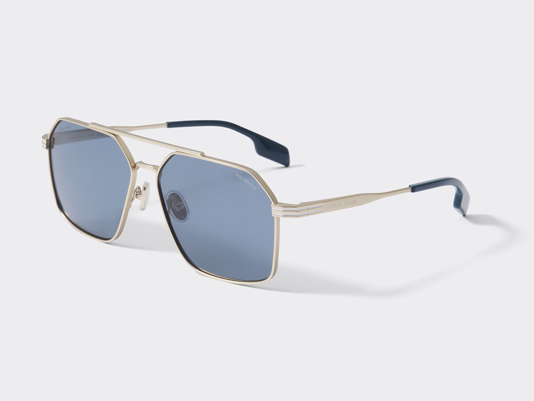 Moraine Sunglasses - Matte Gold/Blue