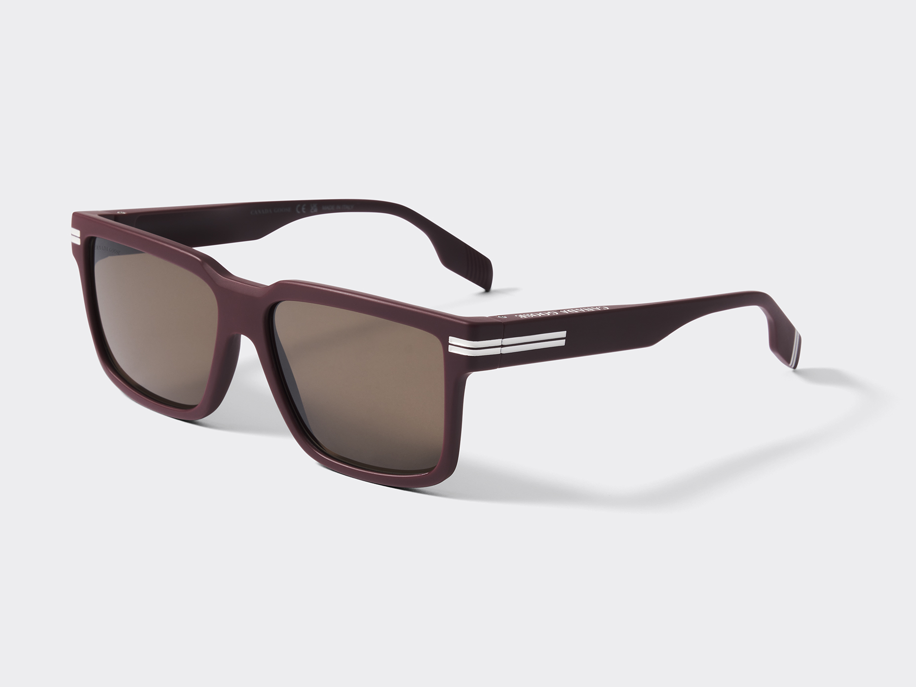 Redwood Sunglasses - Matte Burgundy/Brown