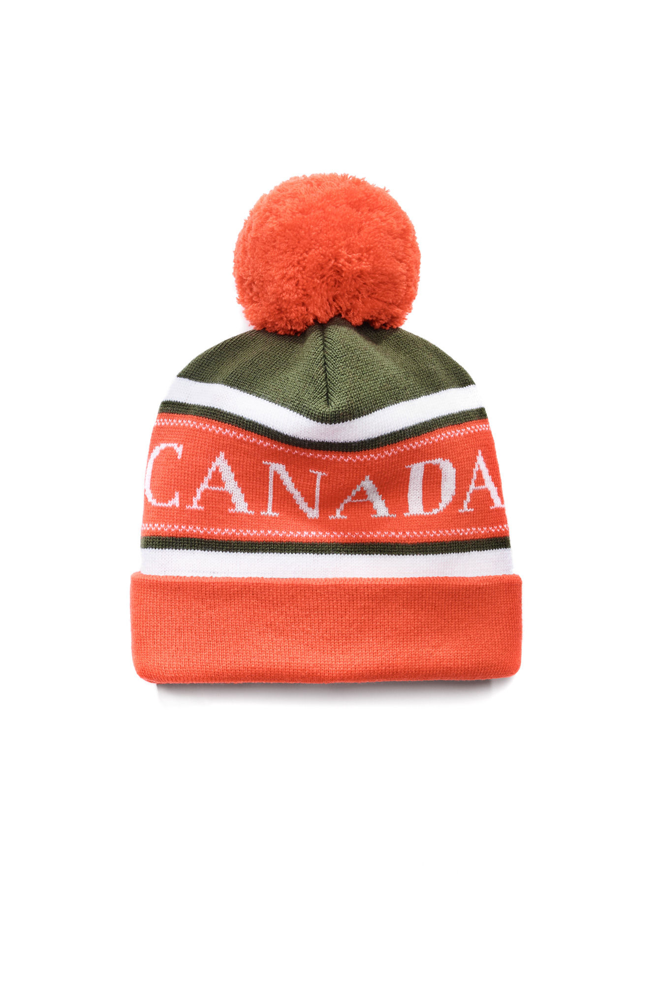 canada goose pom pom hat