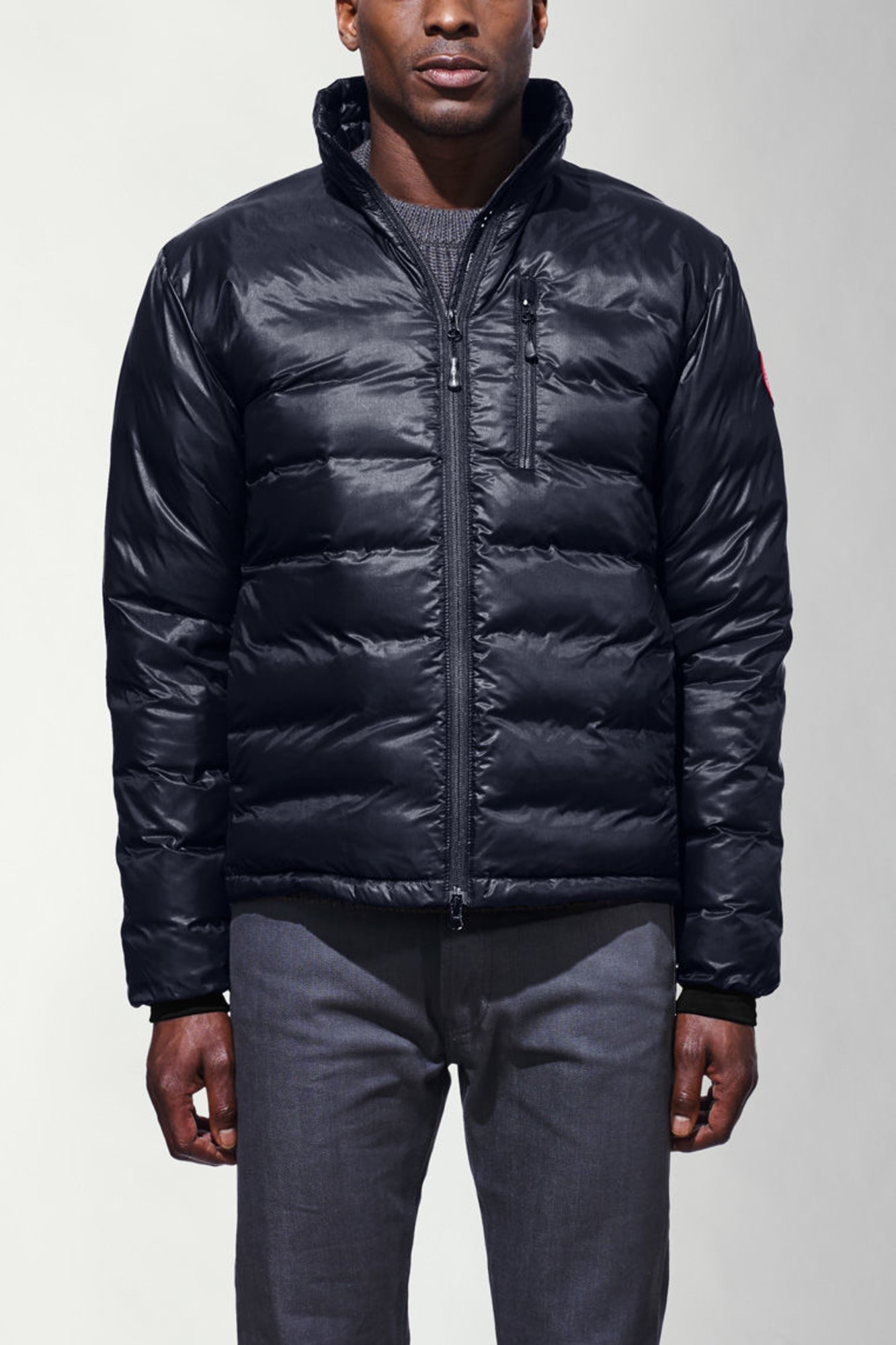 Man goose. Men&#039;s goose-down puffer jacket.
