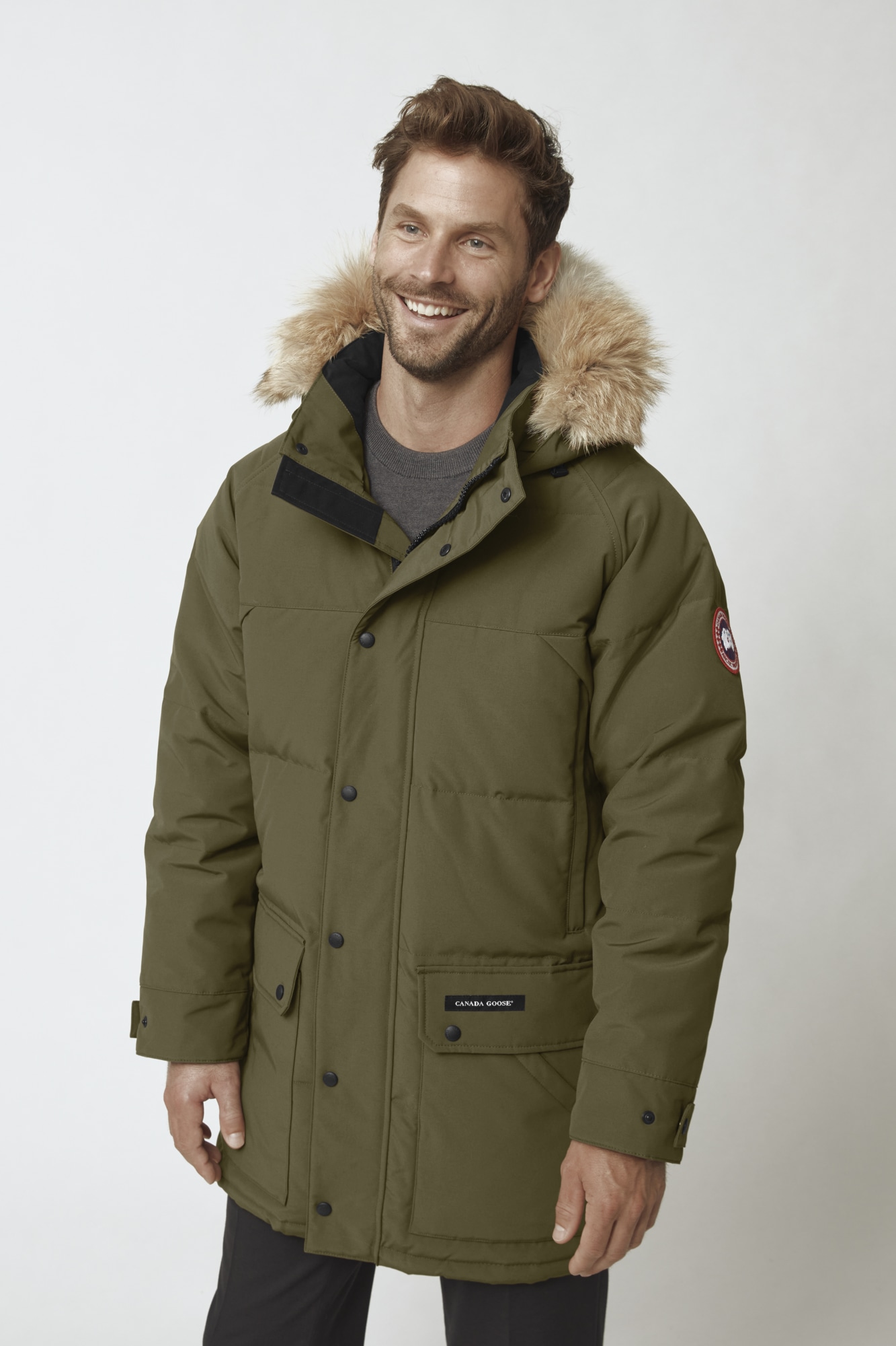 canada goose emory parka military green