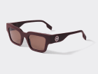 Matte Burgundy/Light Brown