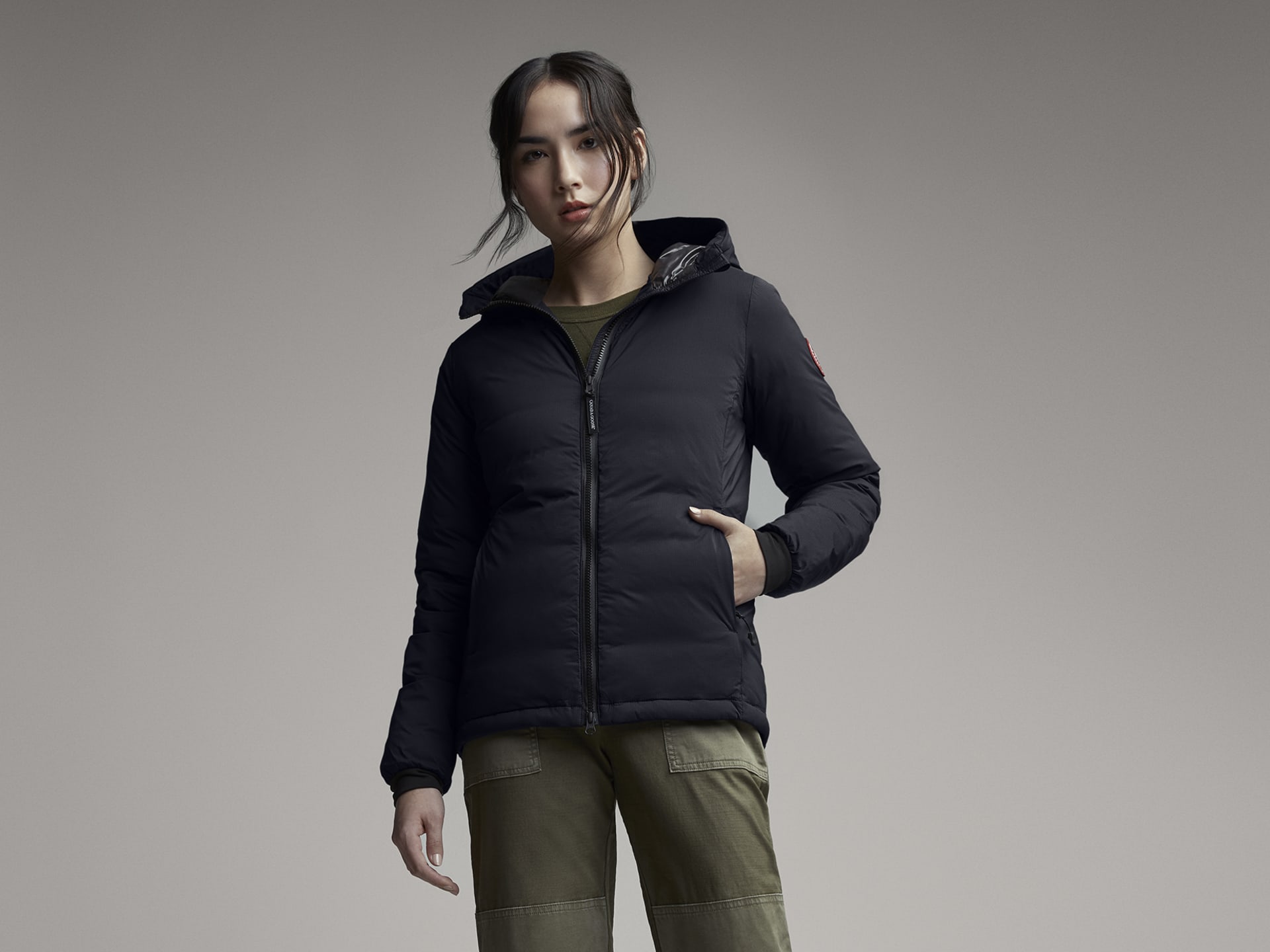 Ladies camp hoody canada hot sale goose