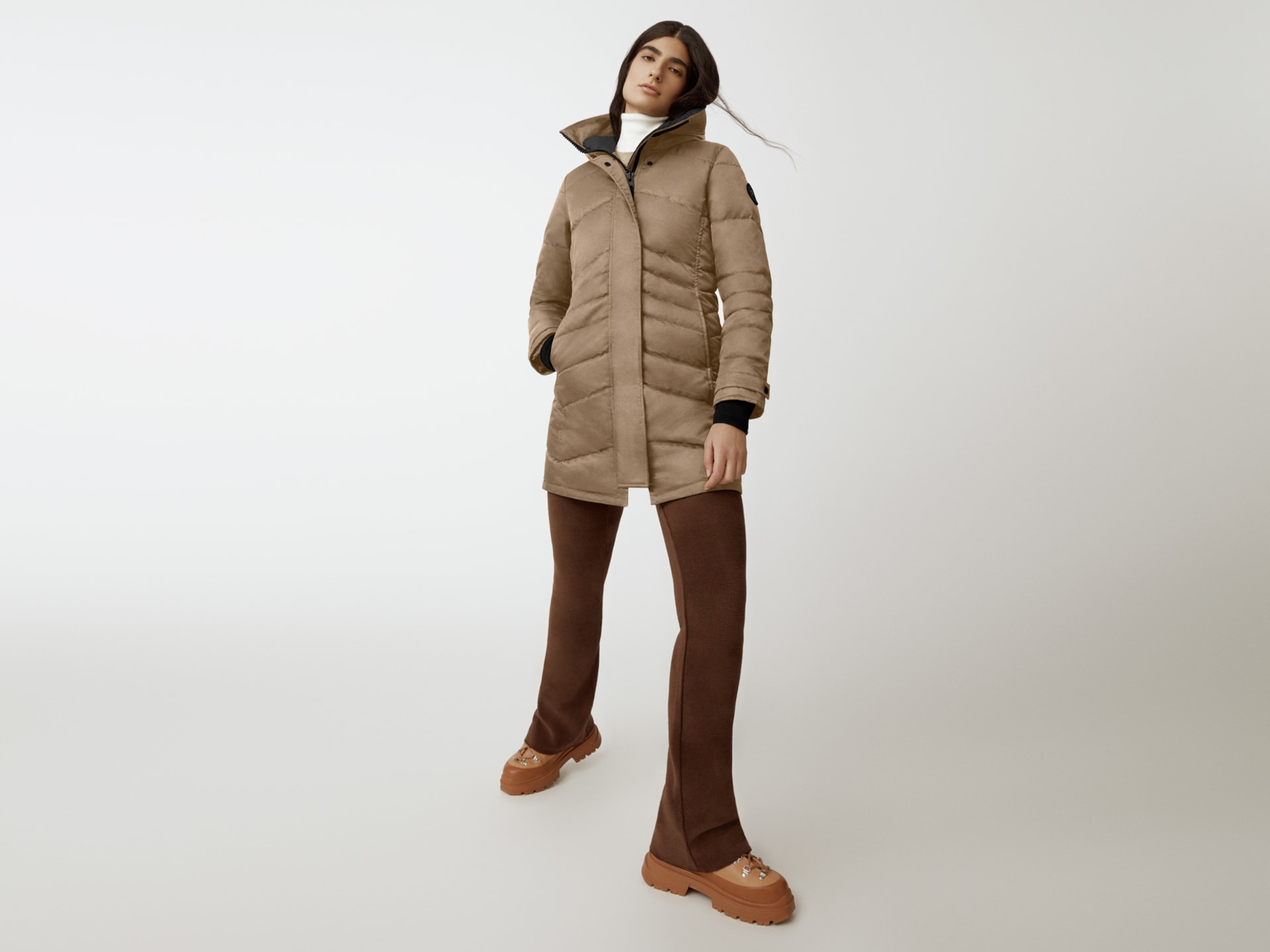 Lorette Parka Black Label Performance Satin Canada Goose AE