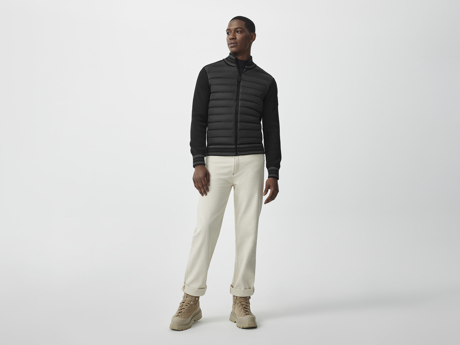HyBridge Knit Jacket Black Label Canada Goose AE