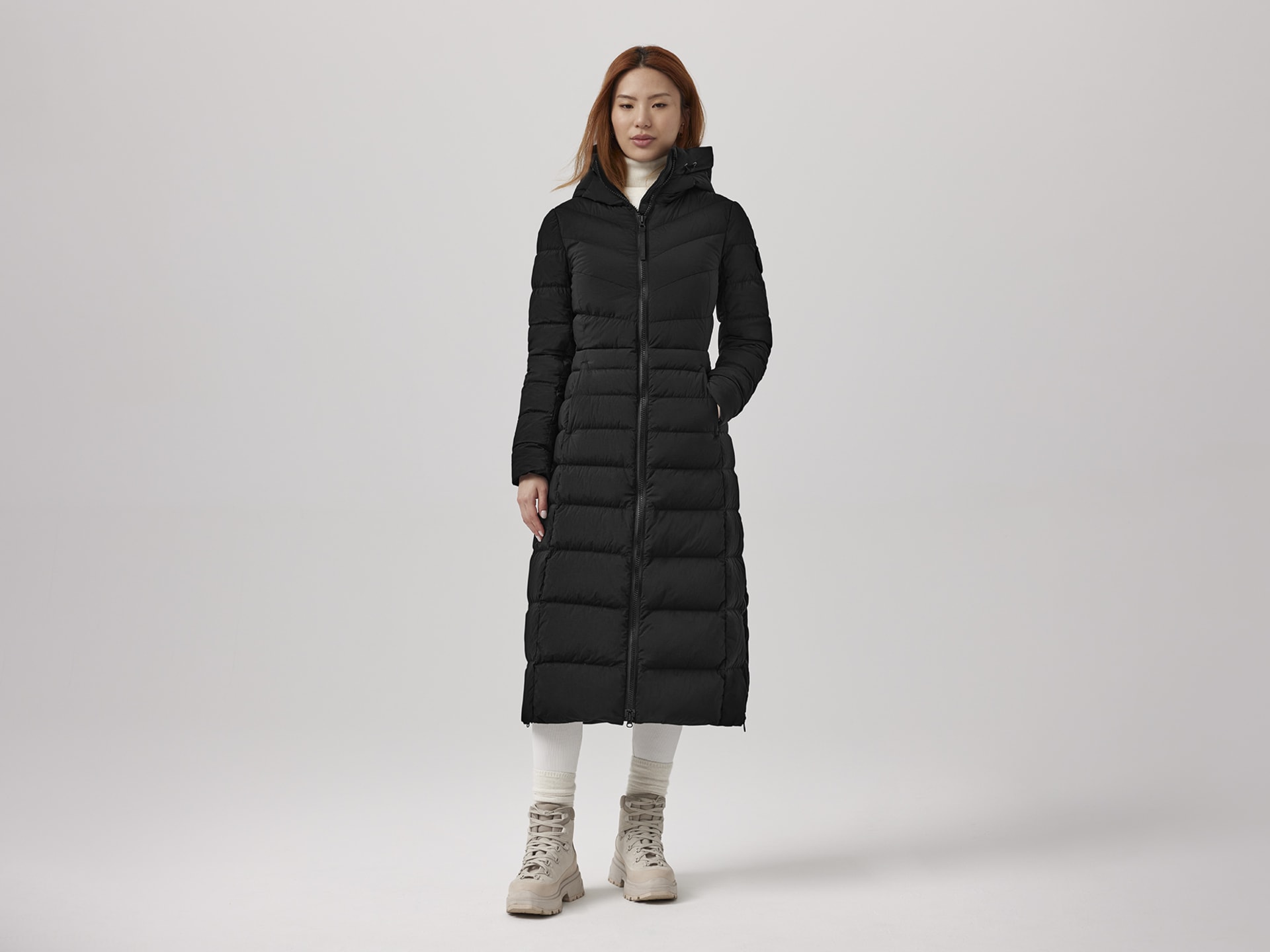 Unlock Wilderness' choice in the Burberry Vs Canada Goose comparison, the Clair Long Coat Black Label by Canada Goose