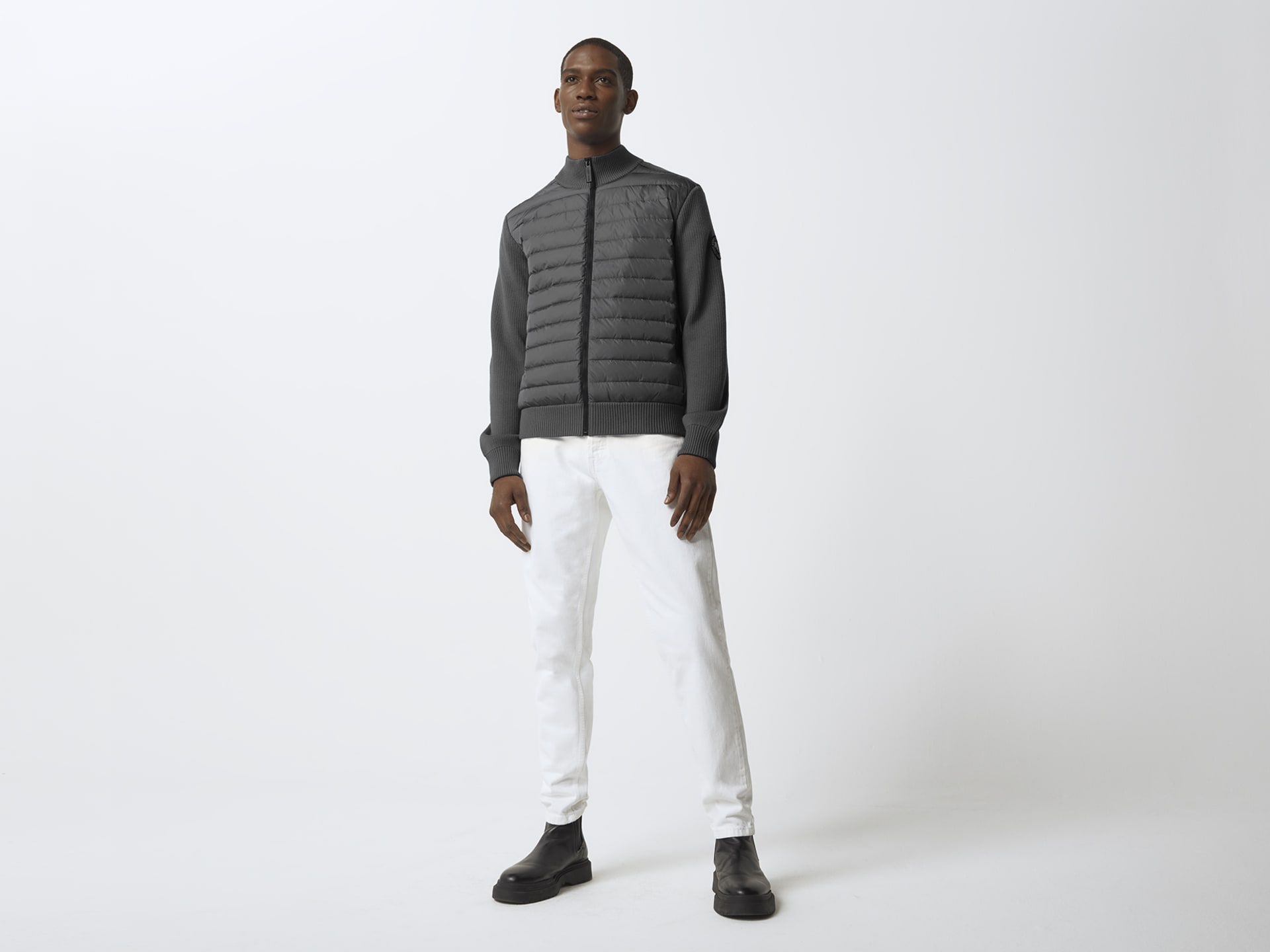 HyBridge Knit Jacket Black Label Canada Goose US