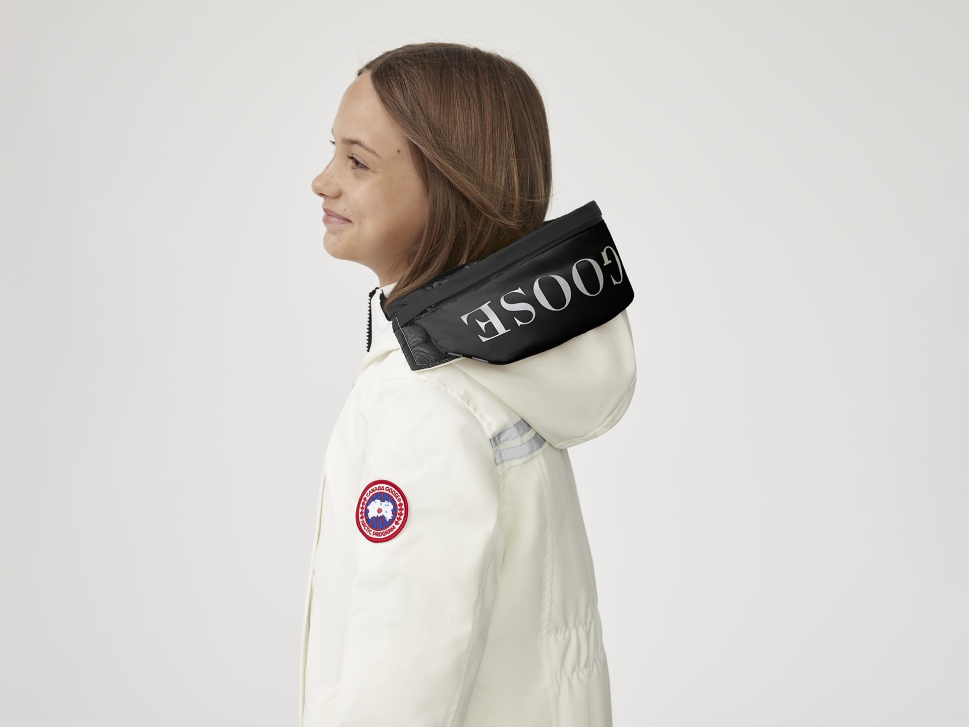 Youth Canada Goose Reflective Hood Trim | Canada Goose GB