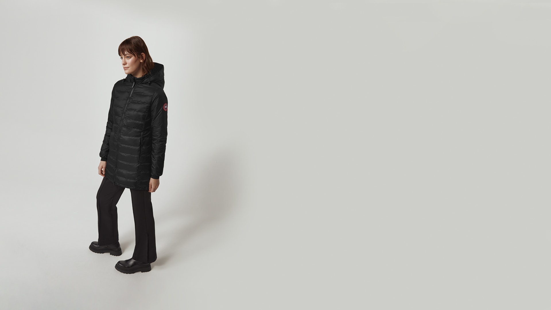 camp hooded down jacket