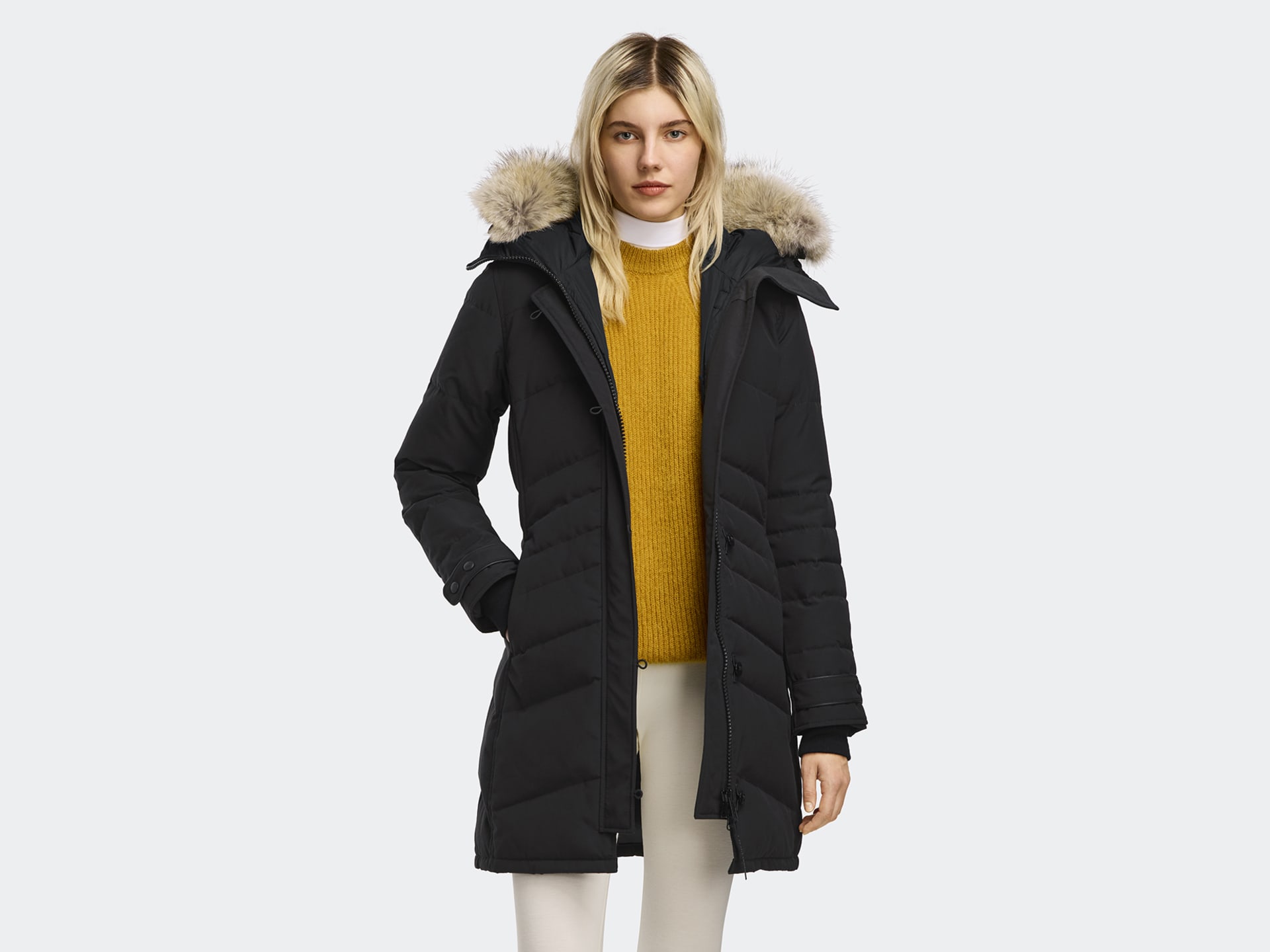 Canada goose lorette hooded parka jacket clearance