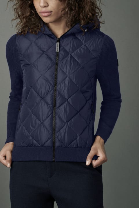 Canada goose hybridge quilted online knit hoody black label