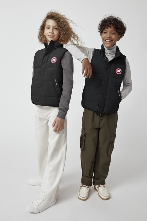 Kids canada goose bodywarmer top