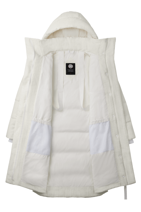 Canada Goose Byward Parka Shiny Crinkle Women Northstar White L
