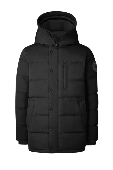Black cotton parka hotsell