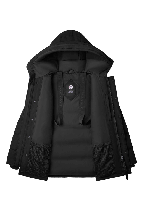 Black cotton parka hotsell